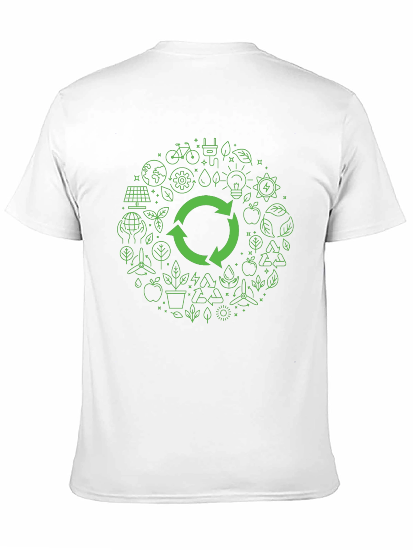 Eco-Friendly Graphic Tee - Recycle Design