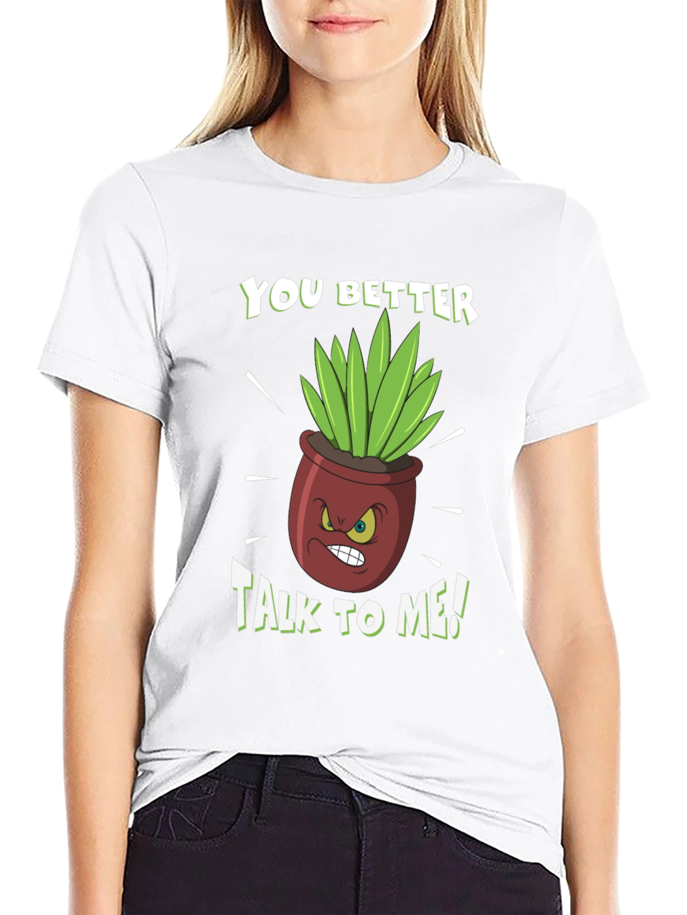 Talk to Me Plant Graphic Tee