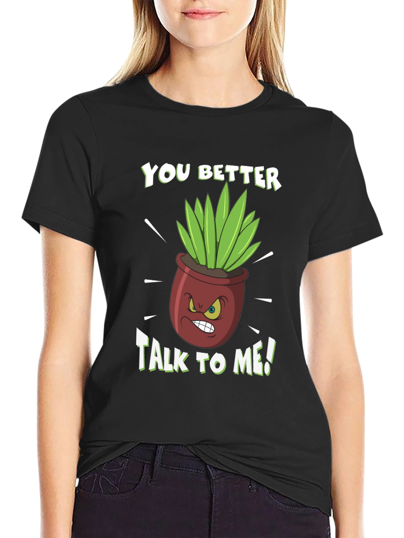 Talk to Me Plant Graphic Tee