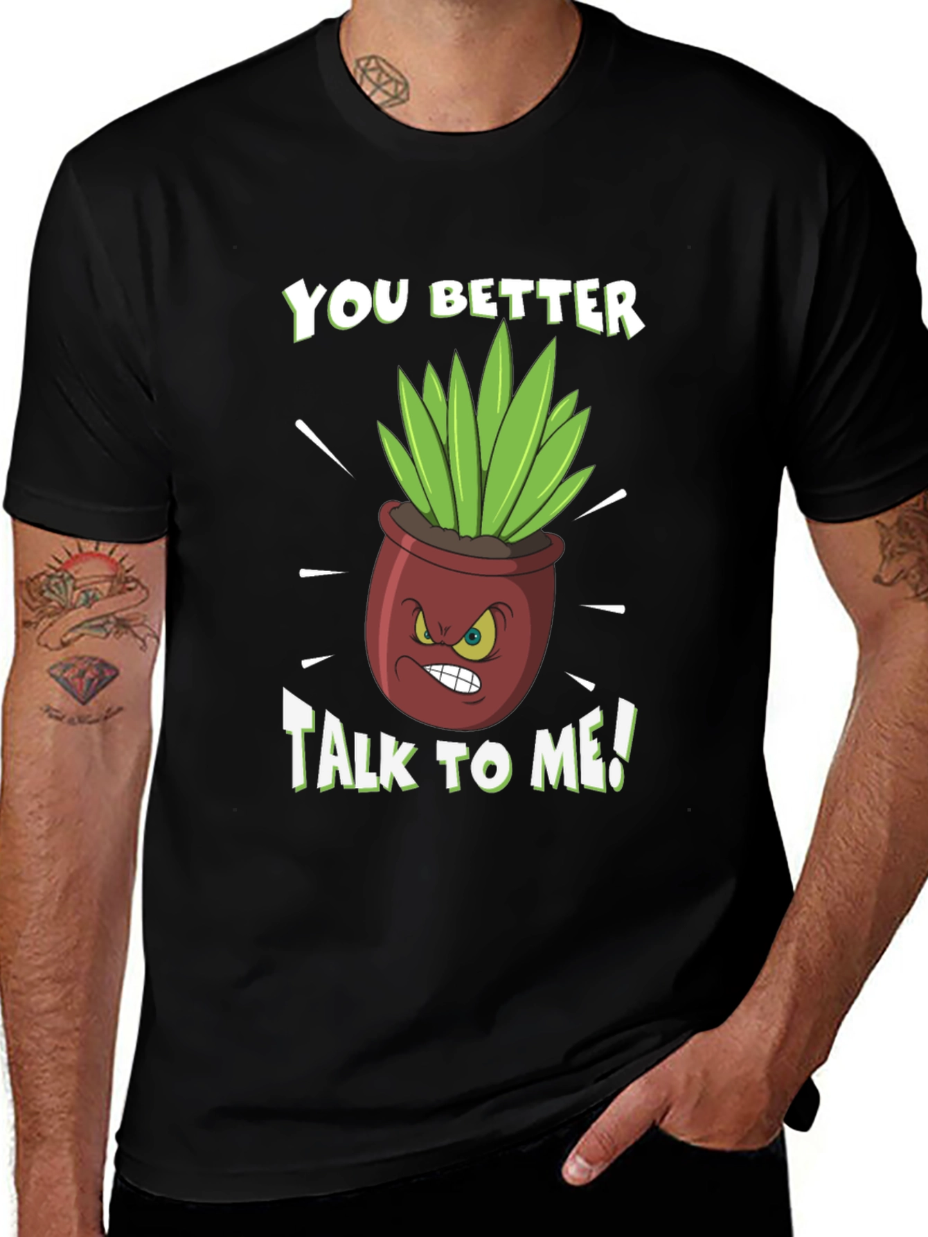 Talk to Me Plant Graphic Tee