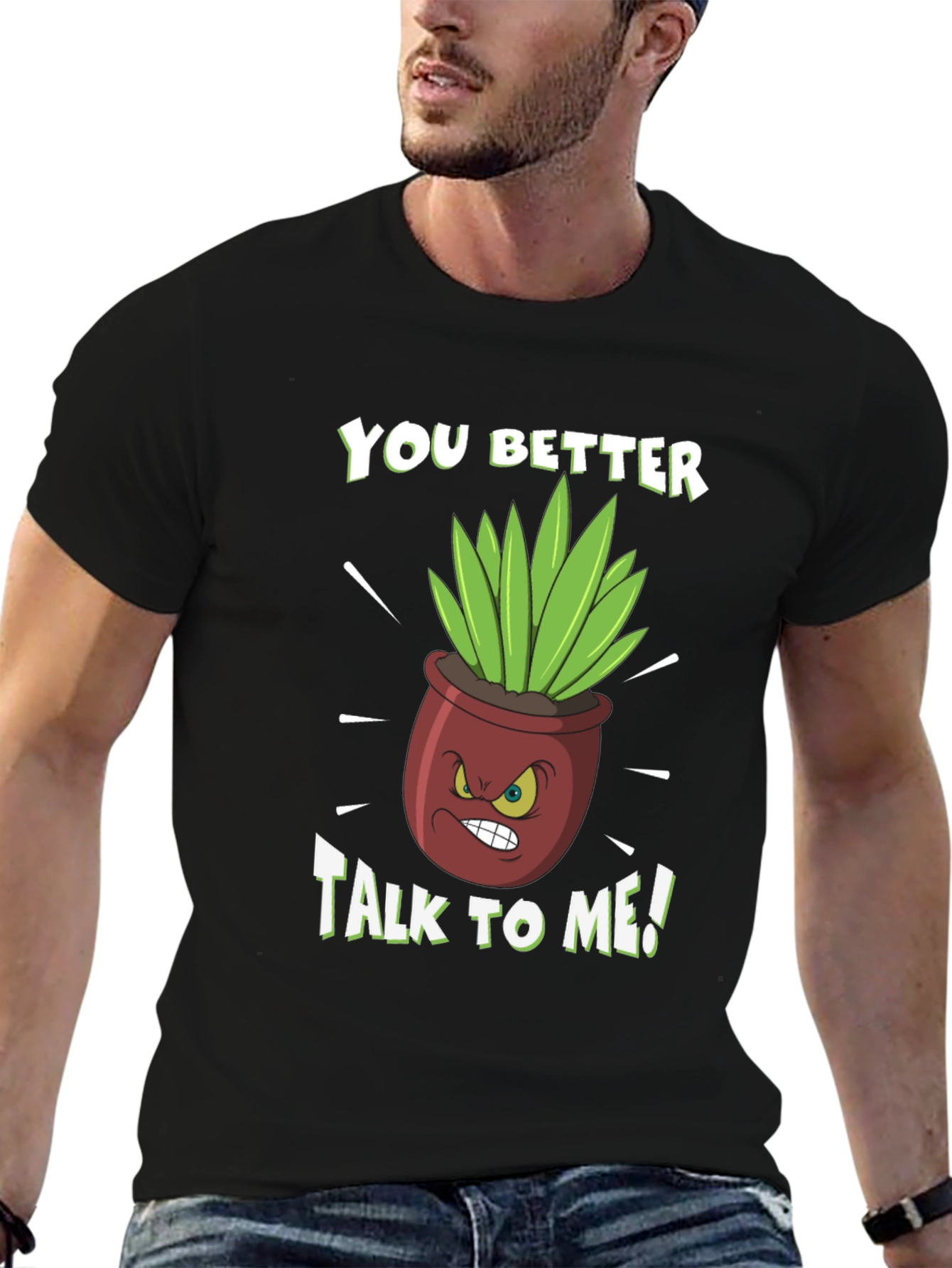 Talk to Me Plant Graphic Tee