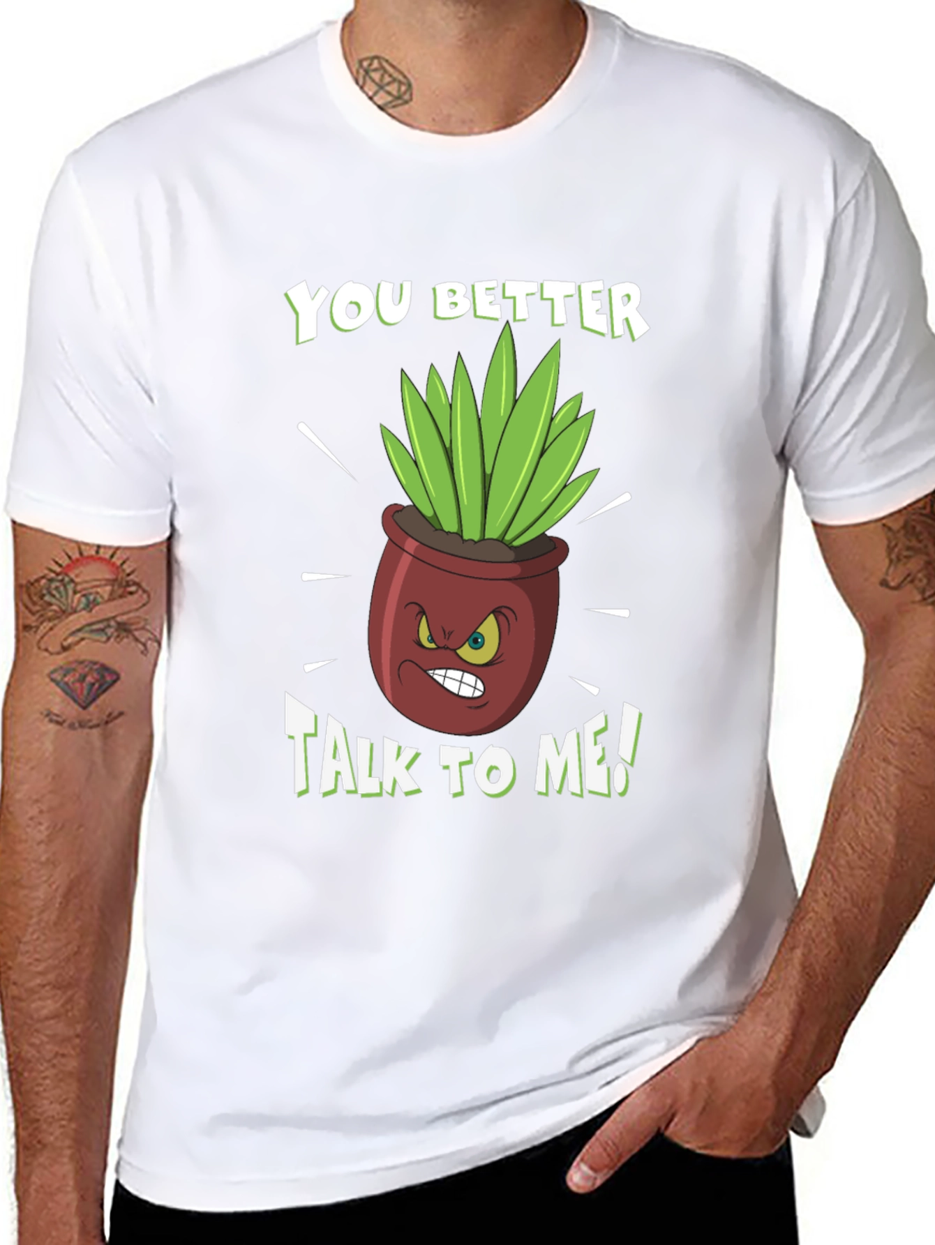 Talk to Me Plant Graphic Tee