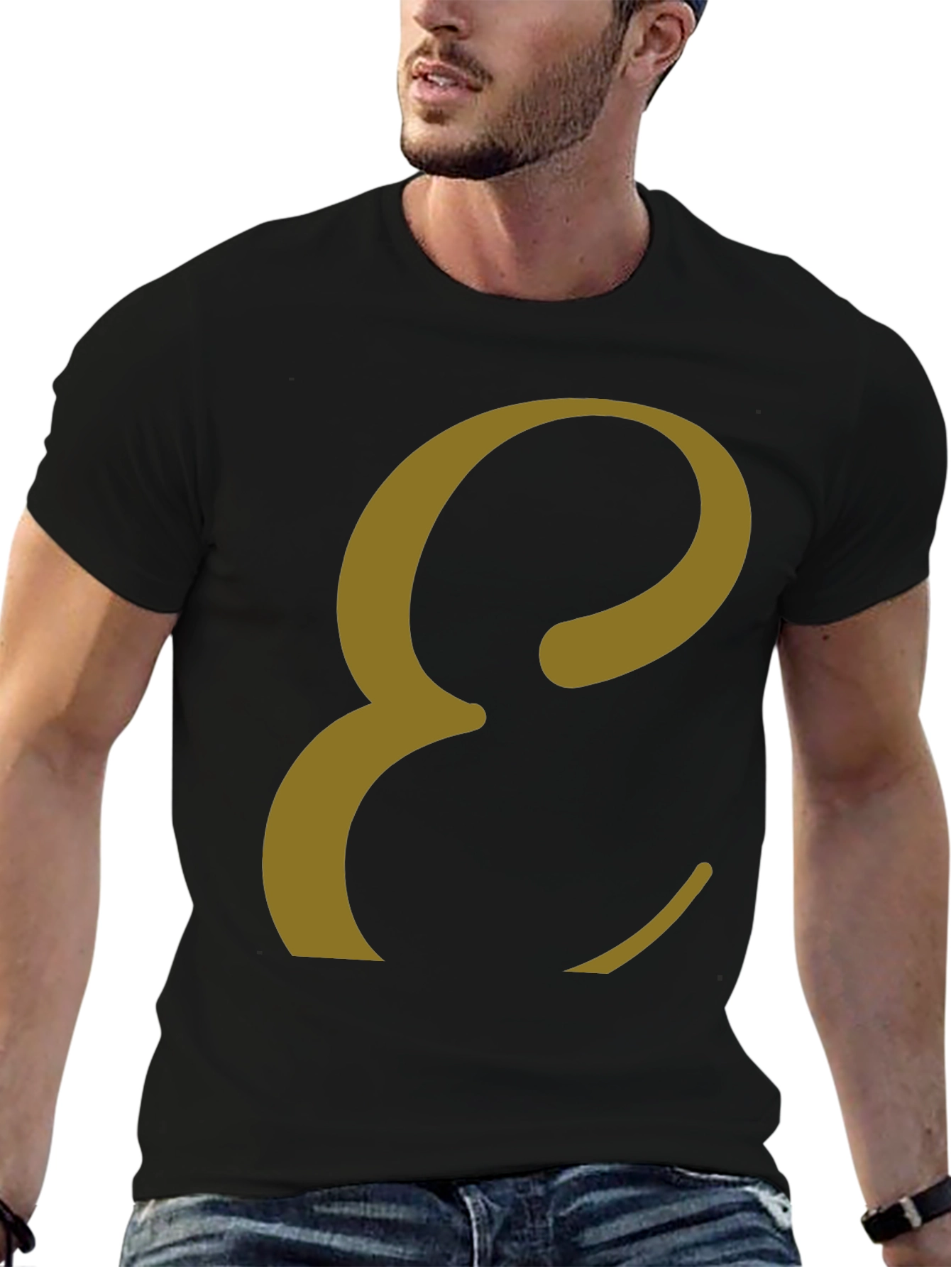 Elegant Letter E T-Shirt - Stylish Graphic Tee