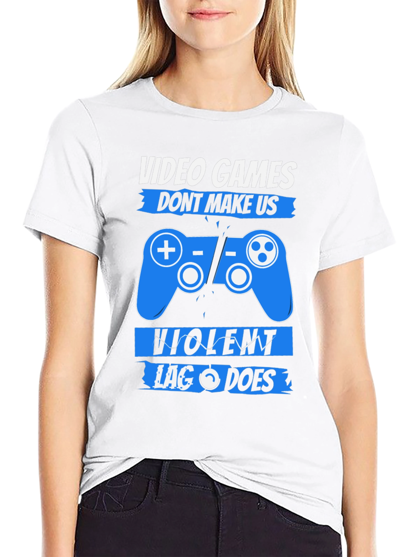 Video Games Dont Make Us Violent T-Shirt