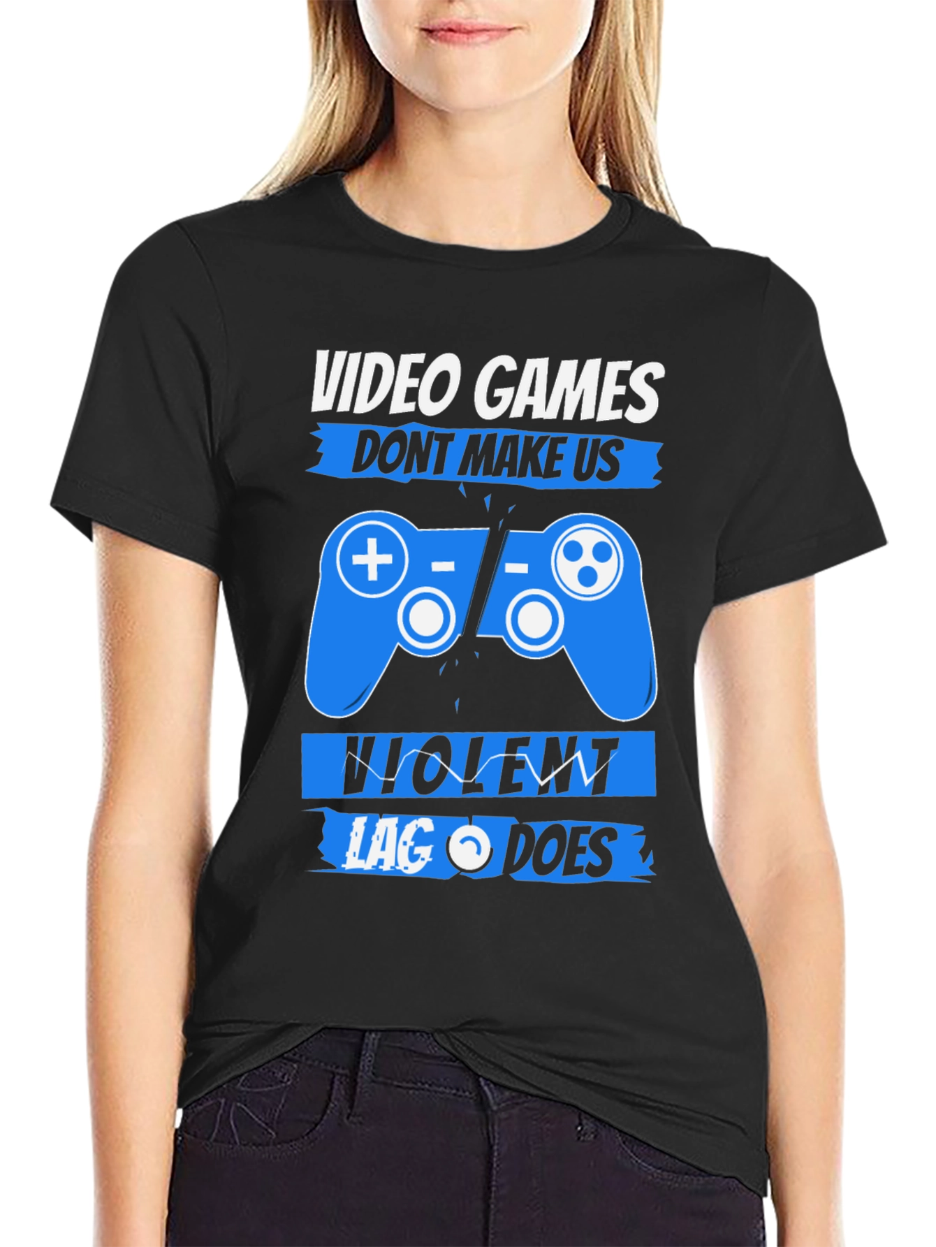 Video Games Dont Make Us Violent T-Shirt