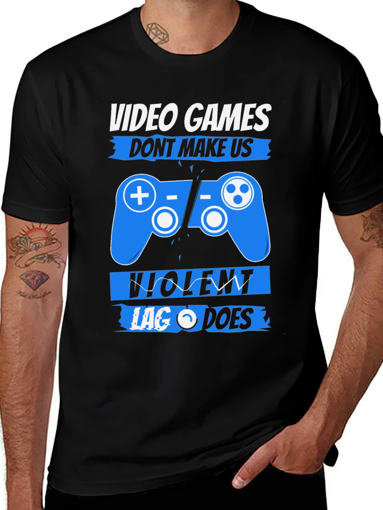 Video Games Dont Make Us Violent T-Shirt