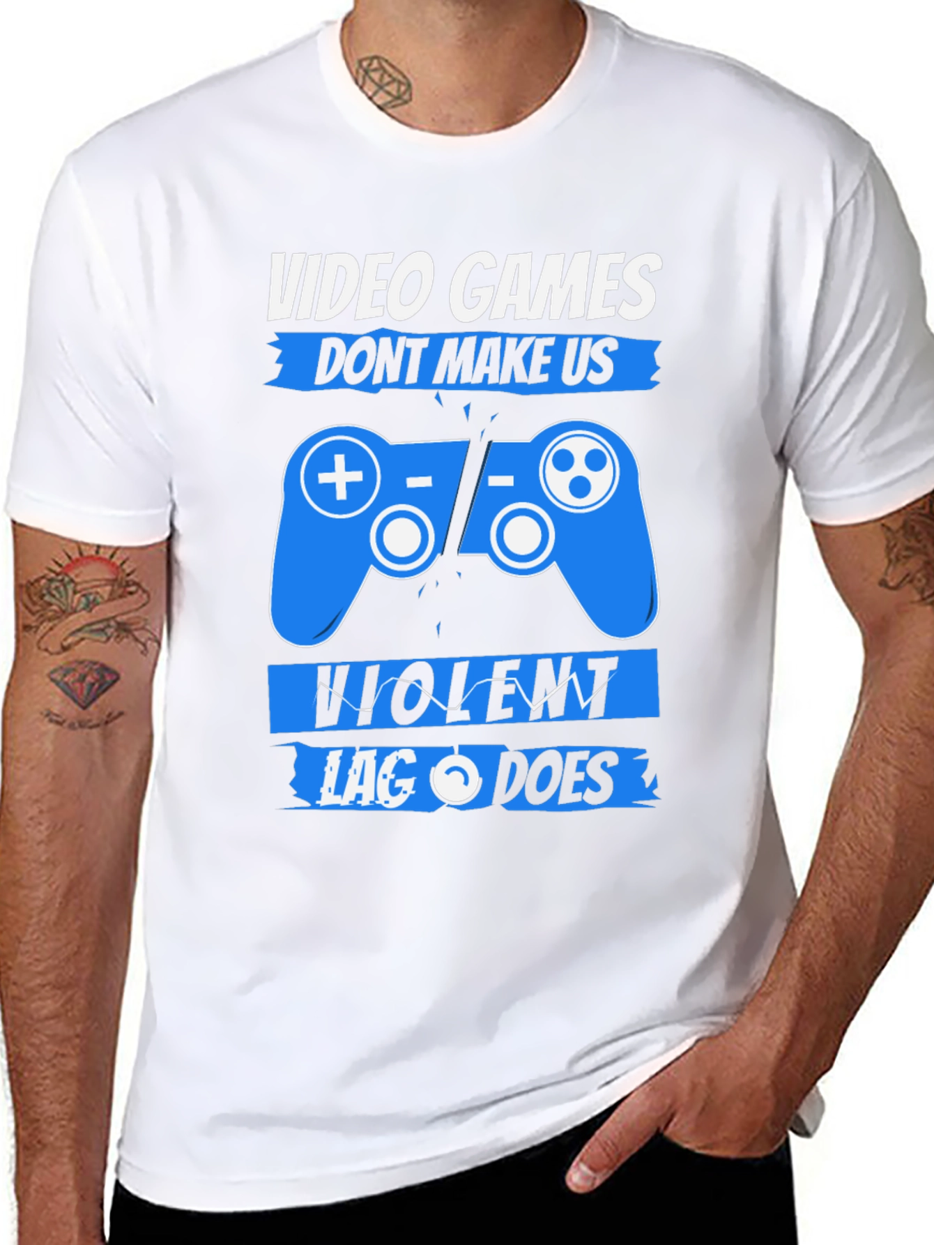 Video Games Dont Make Us Violent T-Shirt