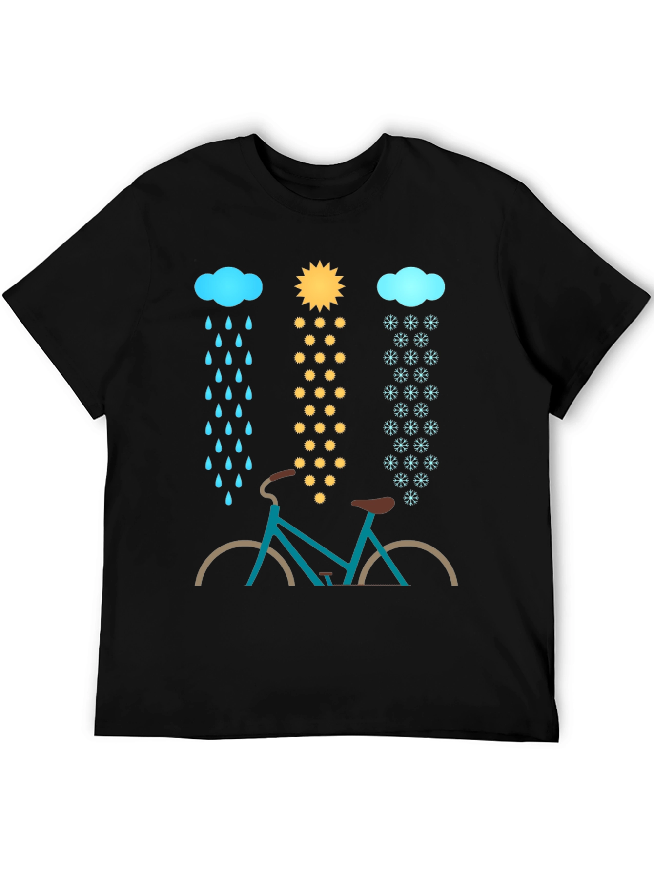 Weatherproof Bike Graphic Tee - Ride Through Any Season!