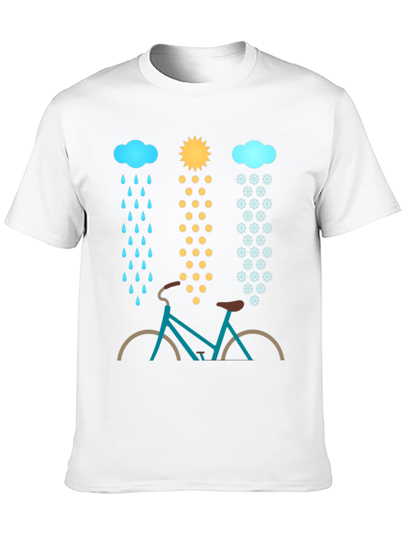 Weatherproof Bike Graphic Tee - Ride Through Any Season!