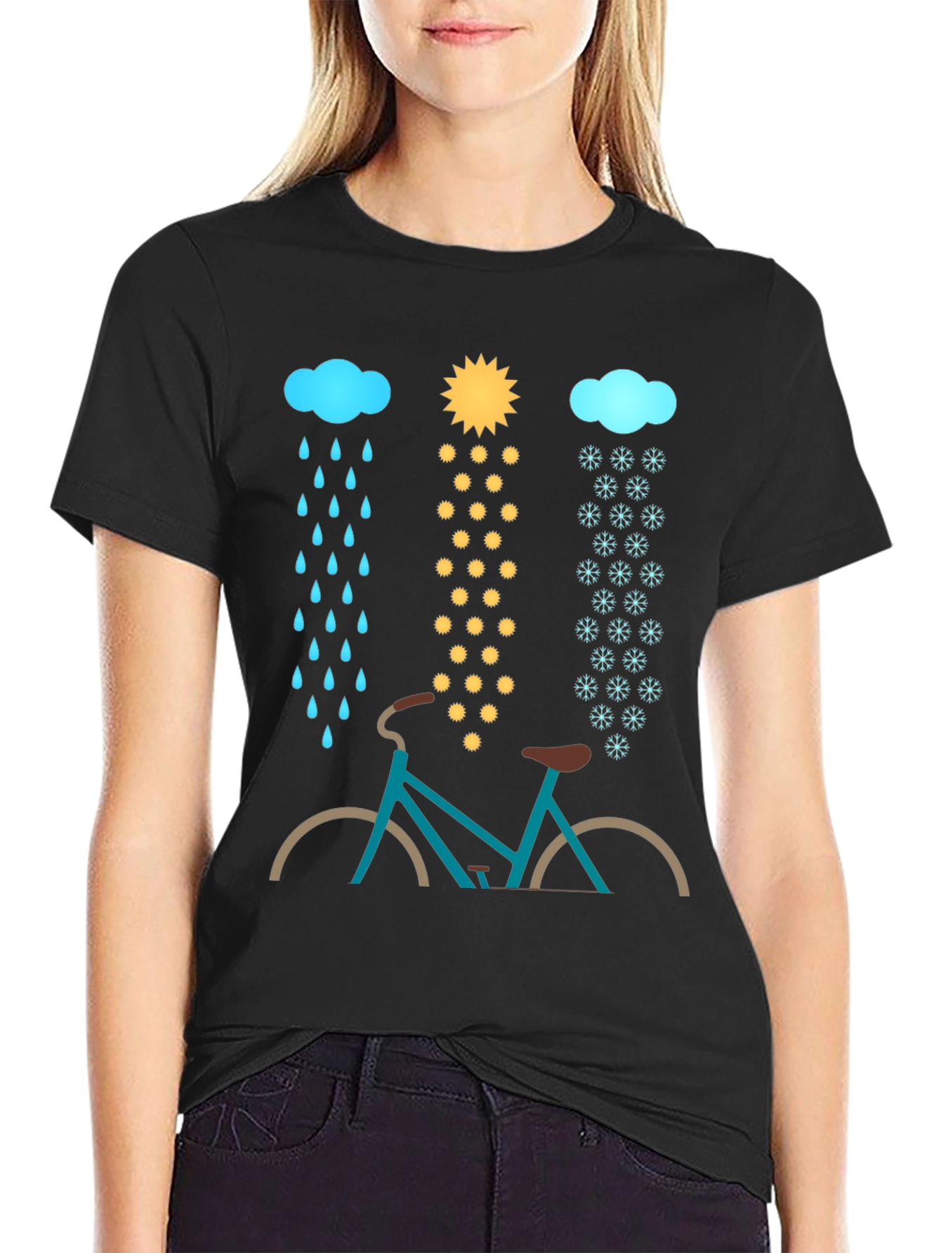 Weatherproof Bike Graphic Tee - Ride Through Any Season!