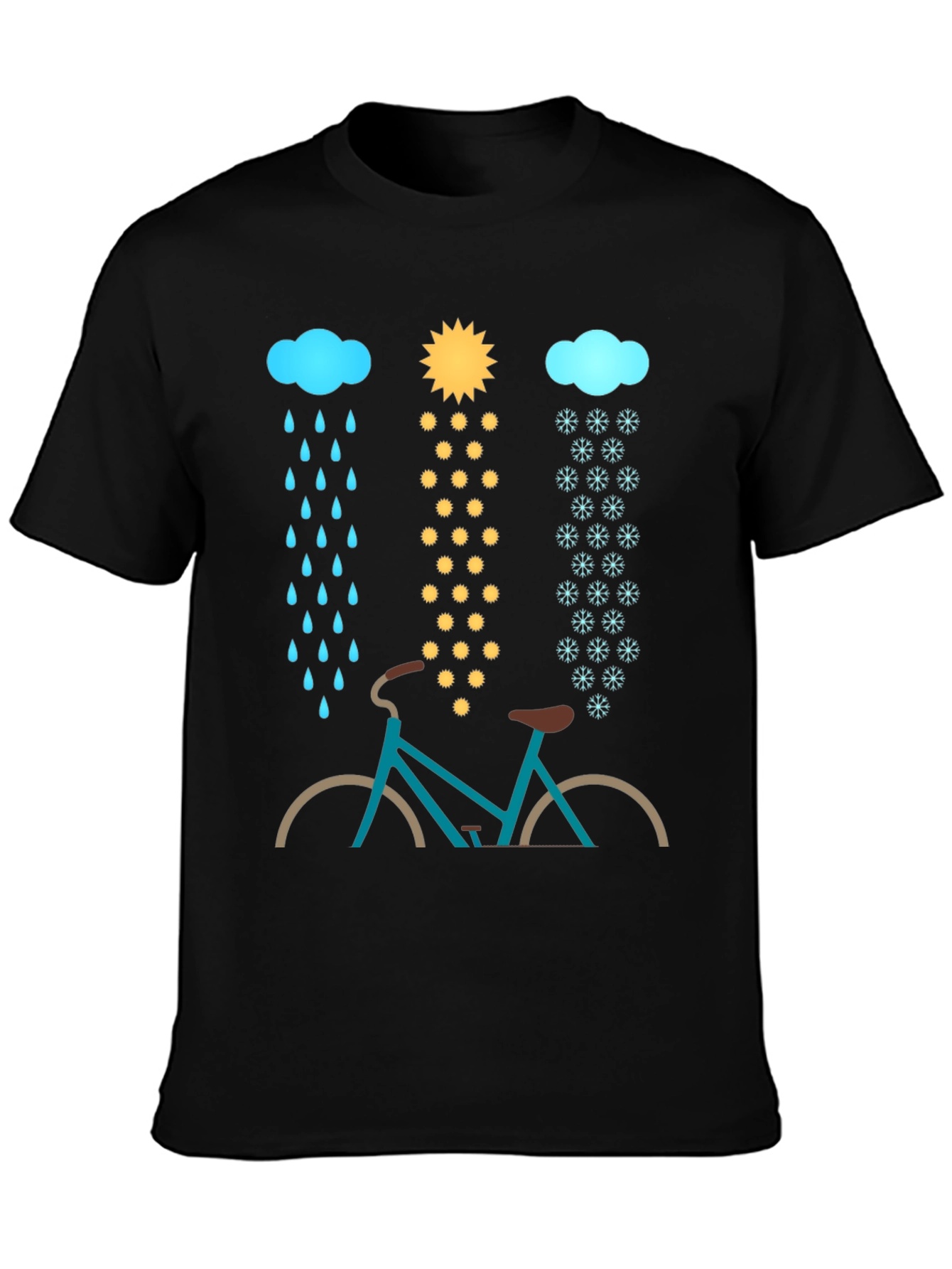 Weatherproof Bike Graphic Tee - Ride Through Any Season!