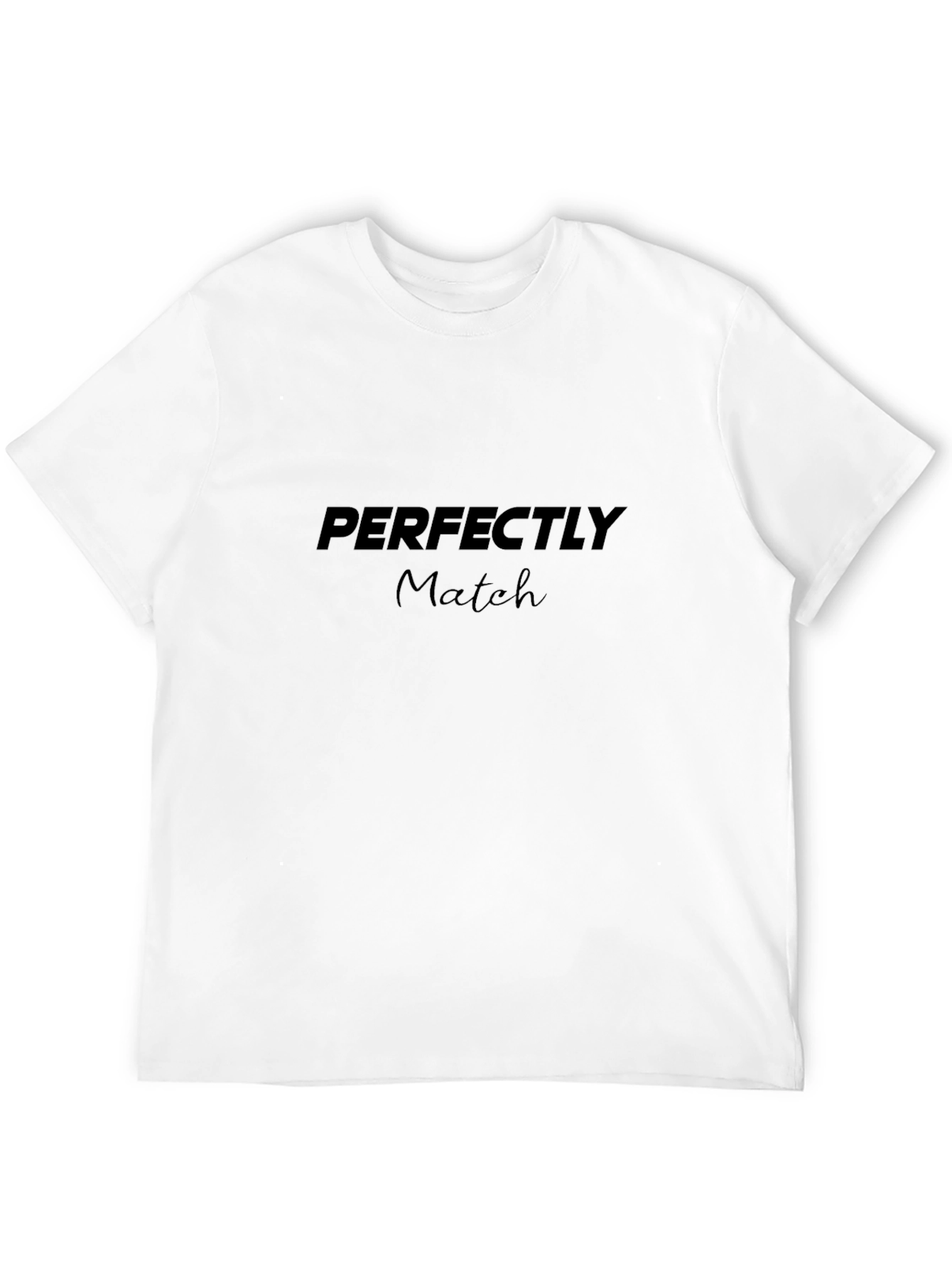 Perfectly Match Black Tee - Stylish & Comfortable
