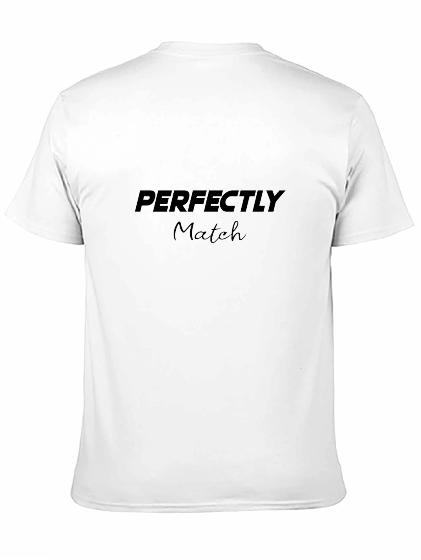 Perfectly Match Black Tee - Stylish & Comfortable