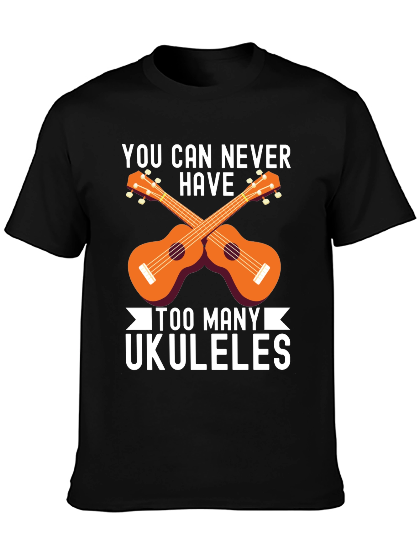 Ukulele Lover T-Shirt - Too Many Ukuleles