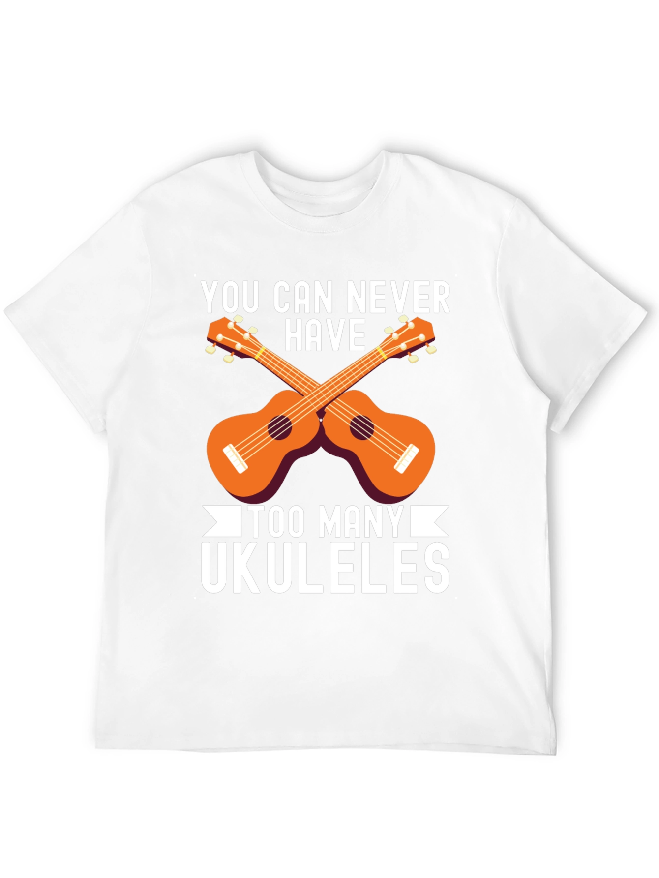 Ukulele Lover T-Shirt - Too Many Ukuleles