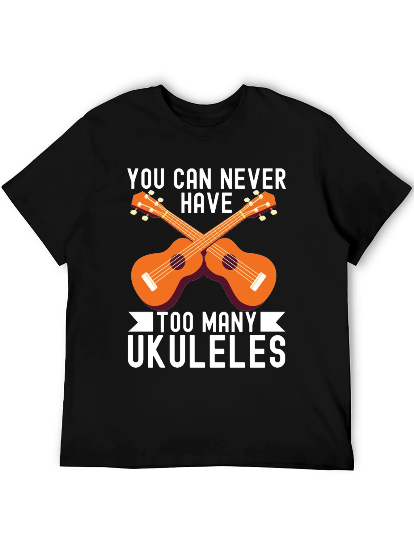 Ukulele Lover T-Shirt - Too Many Ukuleles