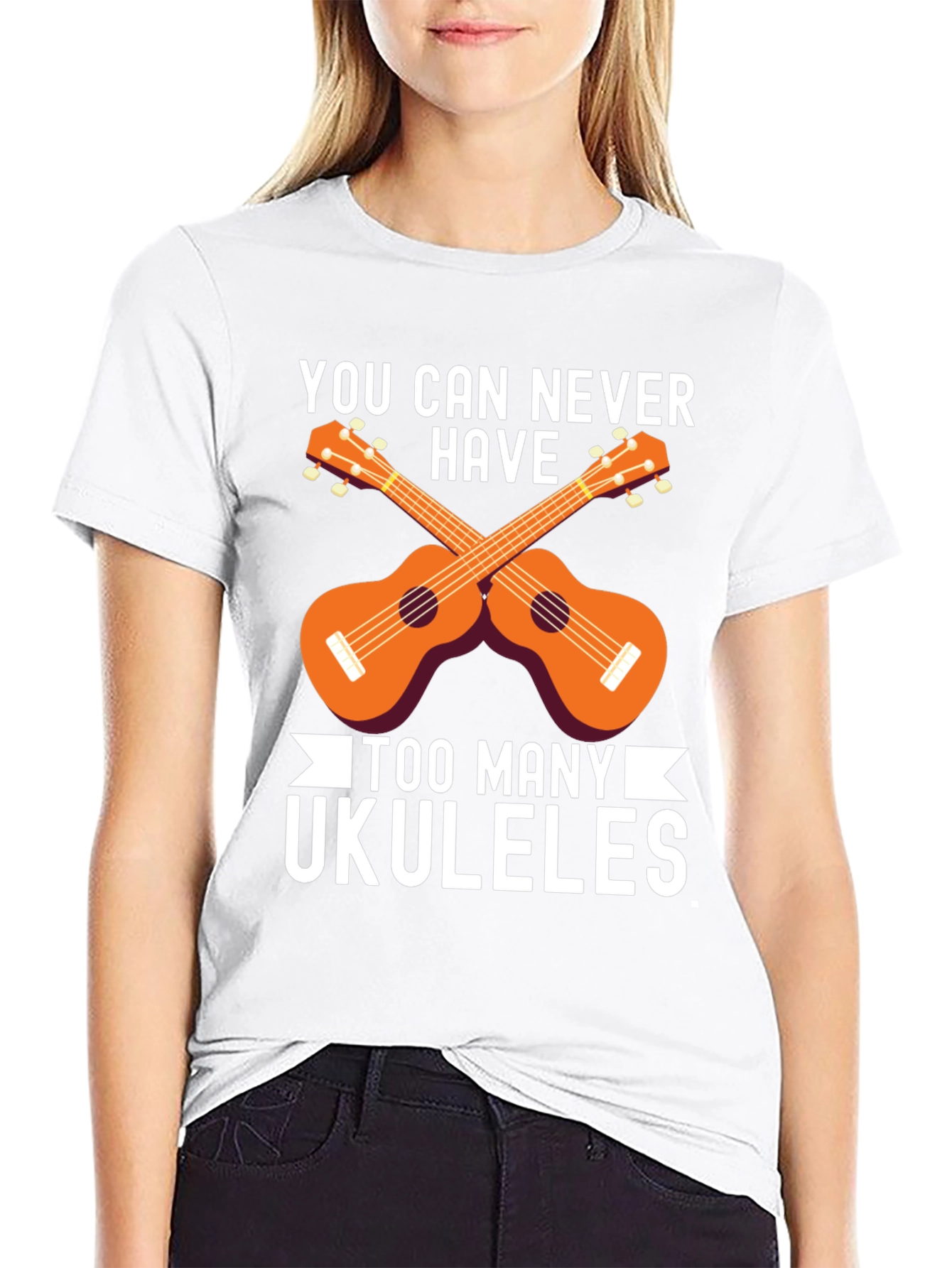 Ukulele Lover T-Shirt - Too Many Ukuleles
