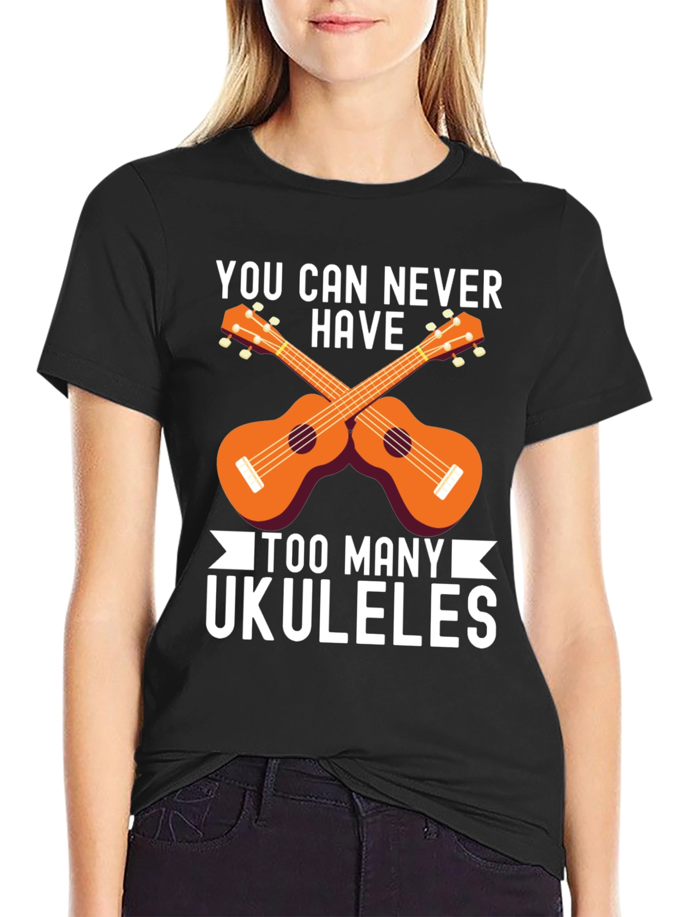 Ukulele Lover T-Shirt - Too Many Ukuleles