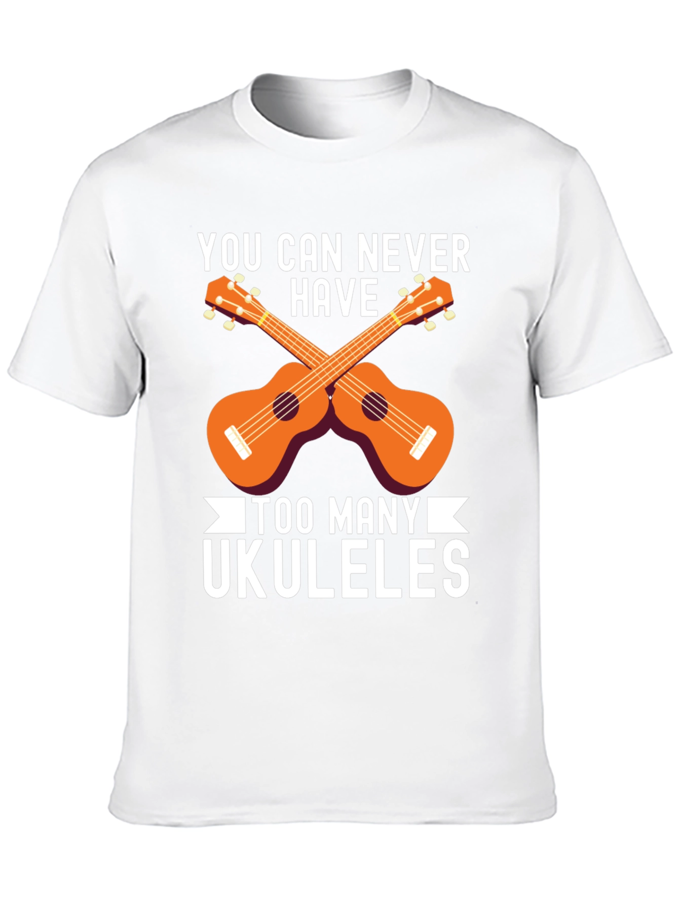 Ukulele Lover T-Shirt - Too Many Ukuleles