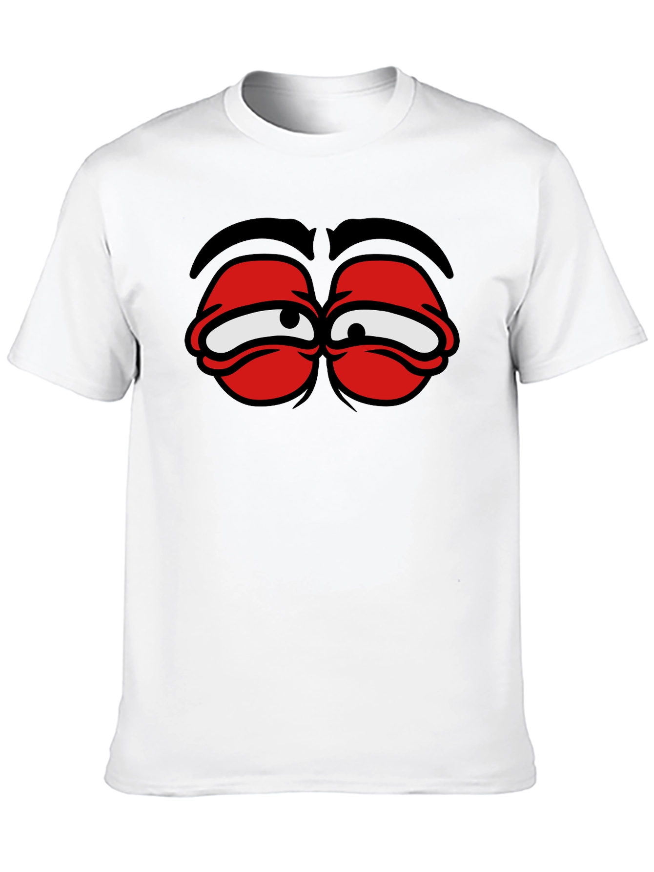Funny Cartoon Eyes Graphic T-Shirt