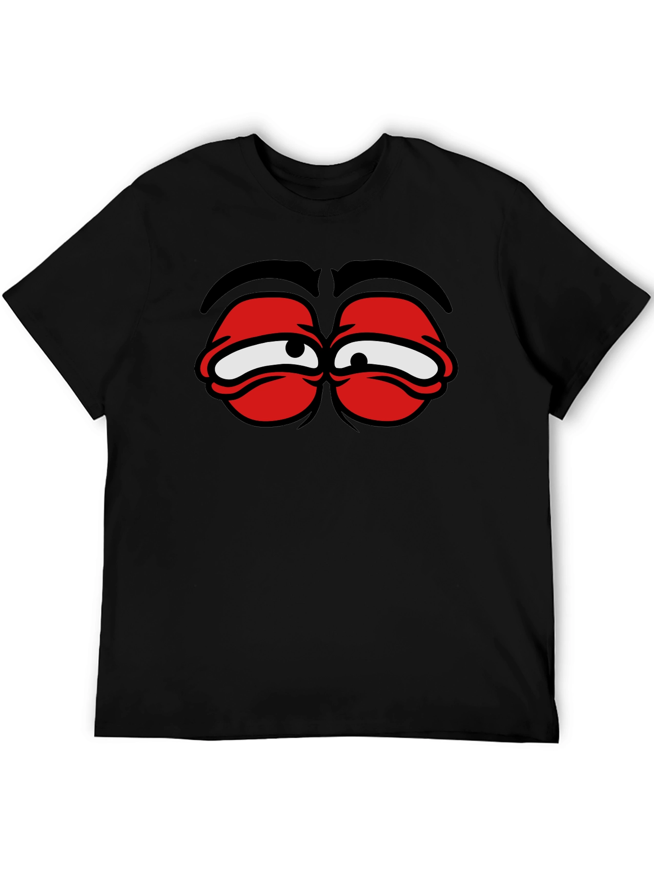 Funny Cartoon Eyes Graphic T-Shirt