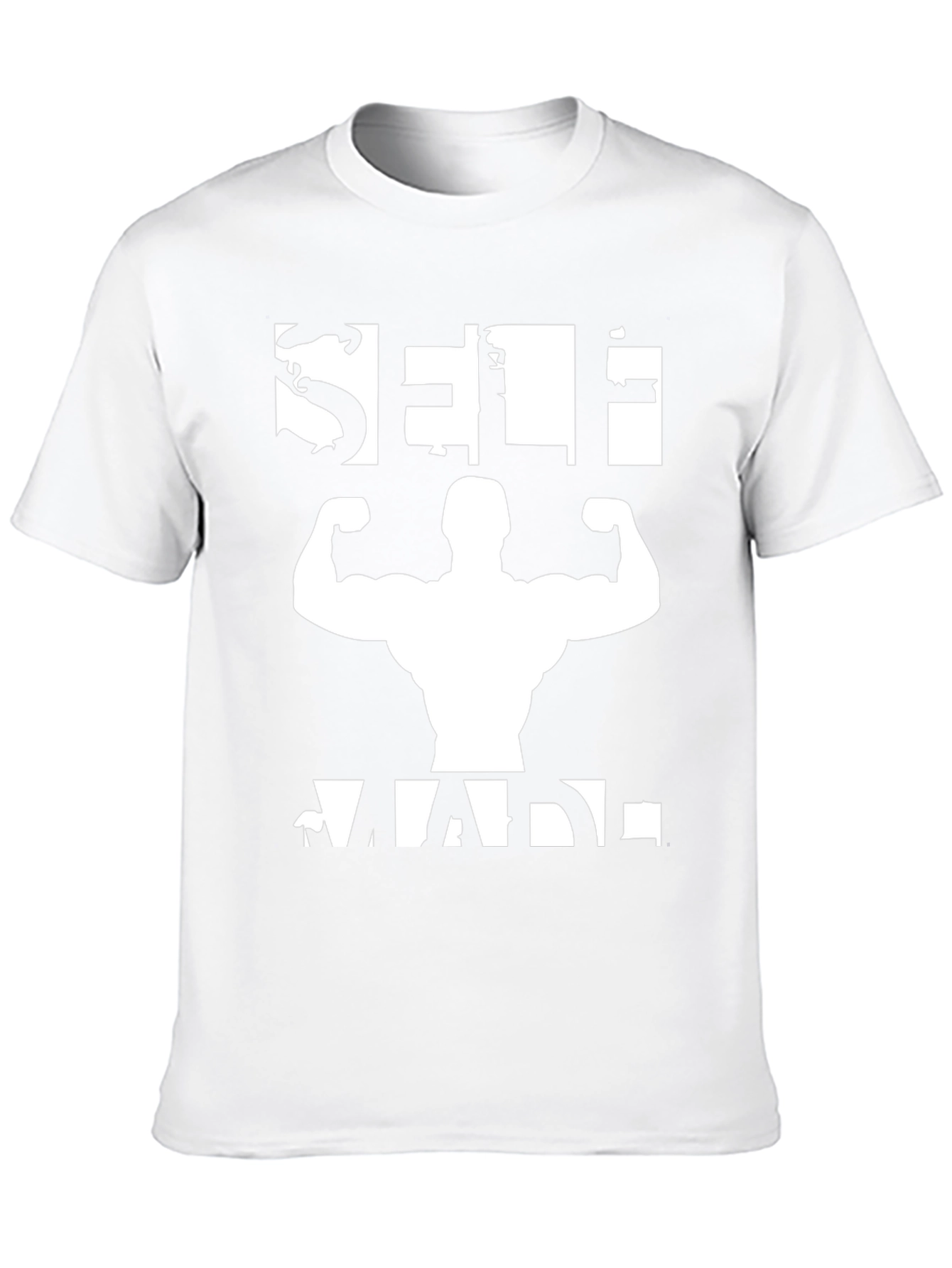 Self Made Graphic T-Shirt - Black Gym Fitness Tee