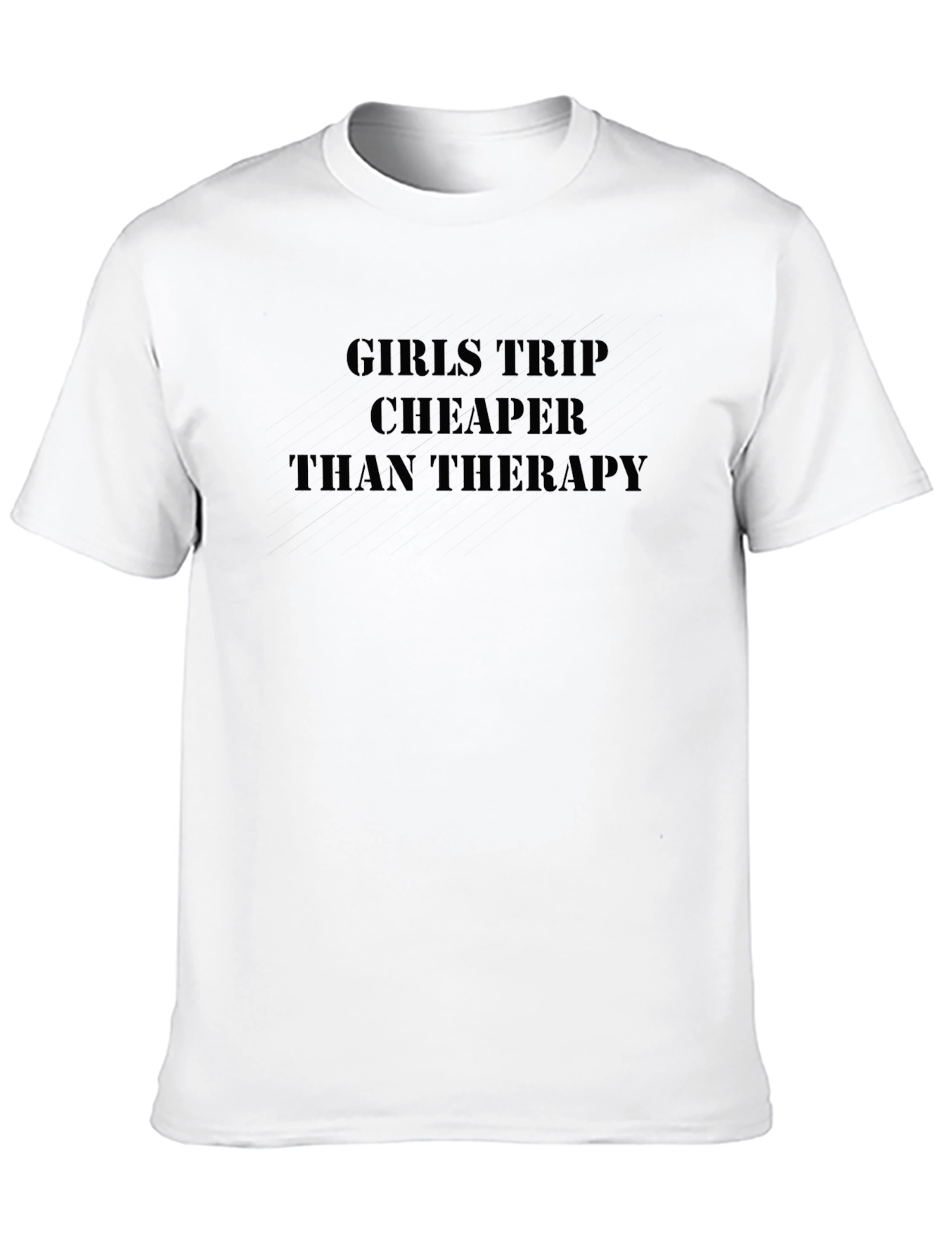 Girls Trip Cheaper Than Therapy Black T-Shirt