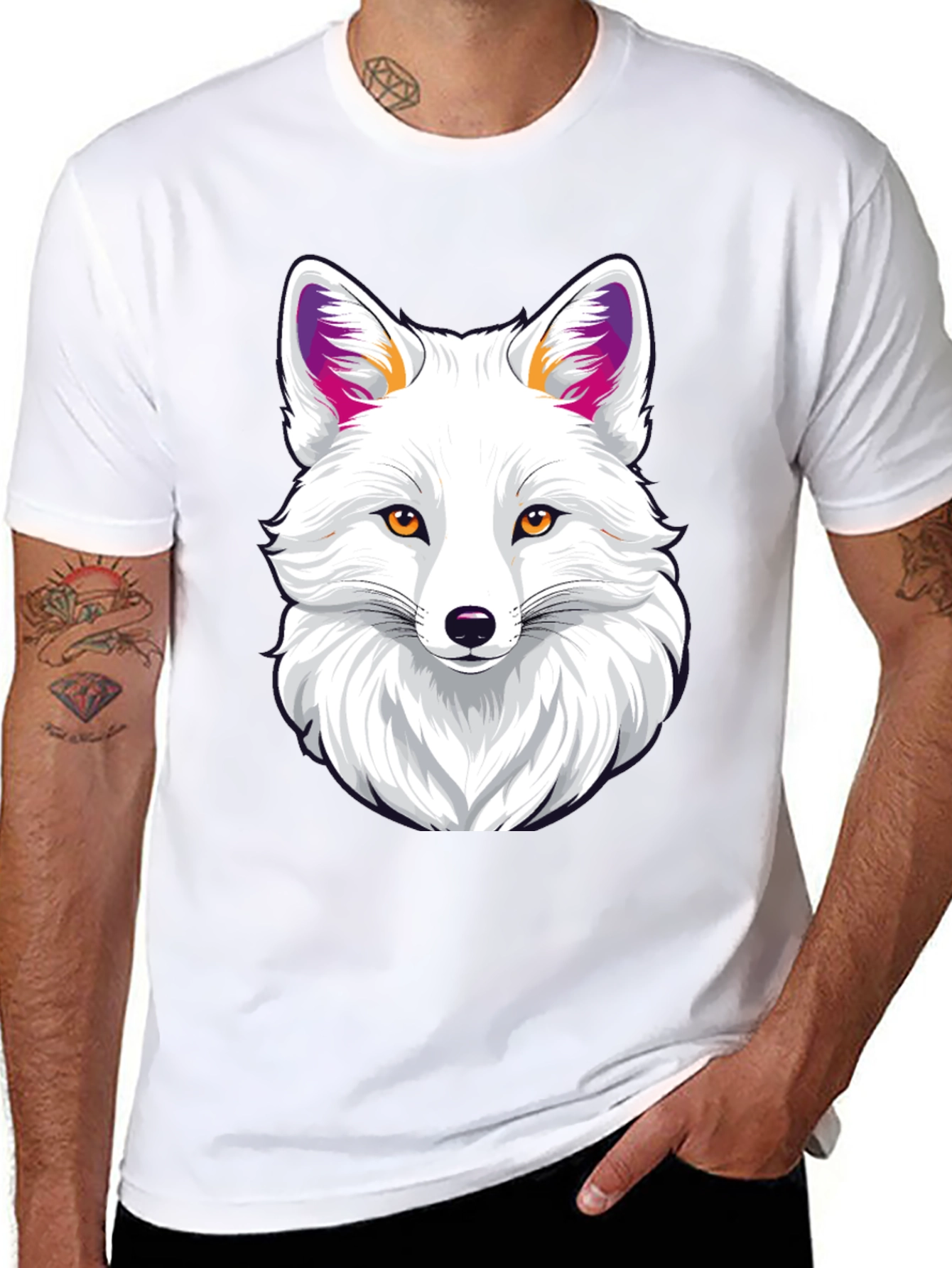Cool Fox Graphic Tee - Arctic Fox T-Shirt