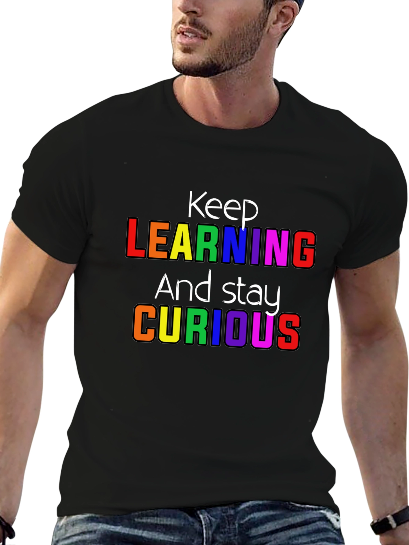Keep Learning Graphic T-Shirt - Stay Curious