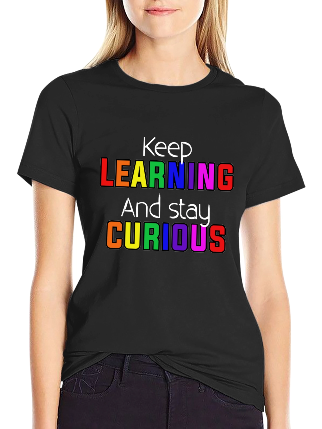 Keep Learning Graphic T-Shirt - Stay Curious