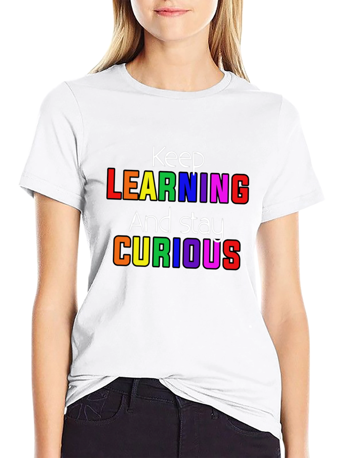 Keep Learning Graphic T-Shirt - Stay Curious