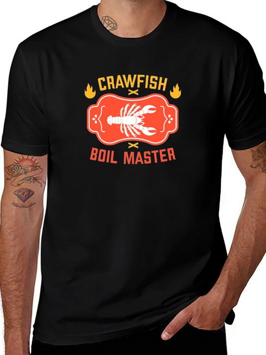 Crawfish Boil Master Graphic Tee - Cajun Seafood T-Shirt