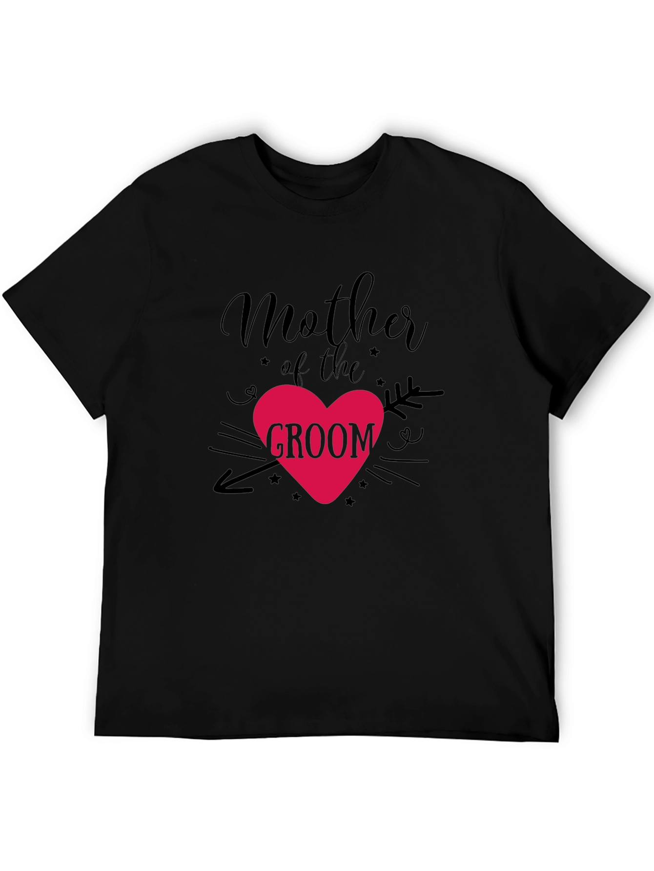 Mother of the Groom T-Shirt - Heart Design