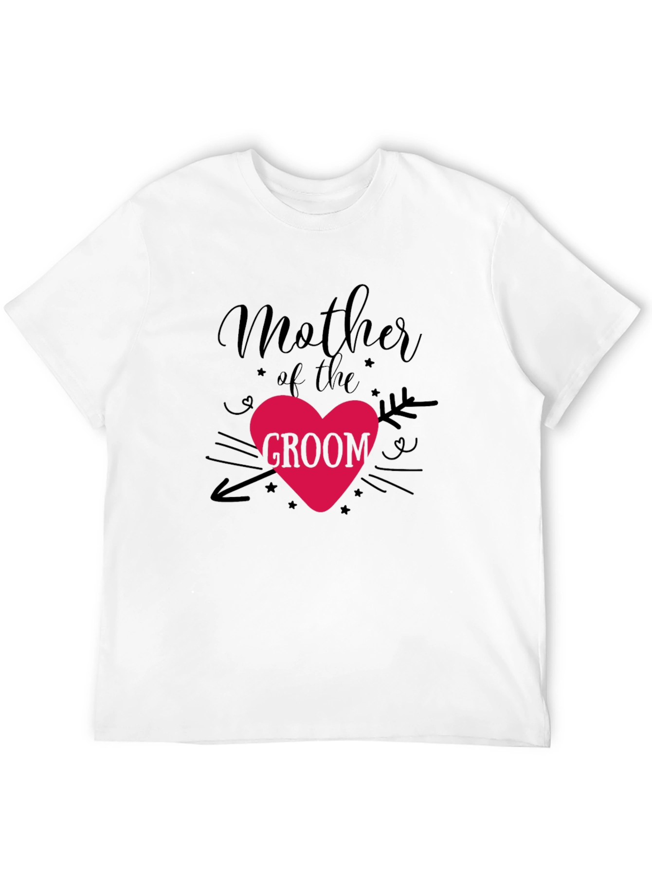 Mother of the Groom T-Shirt - Heart Design
