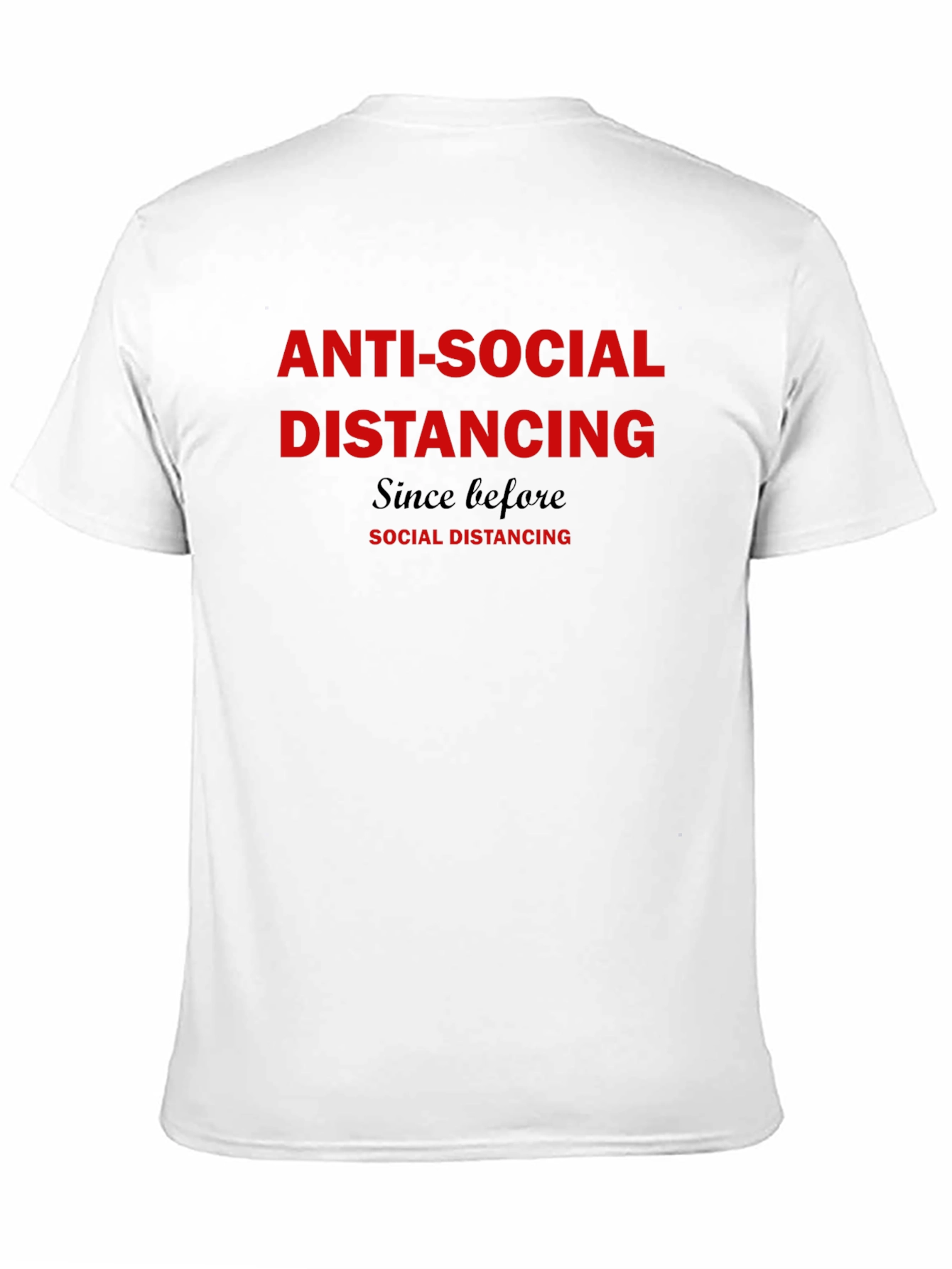 Anti-Social Distancing Black Graphic Tee