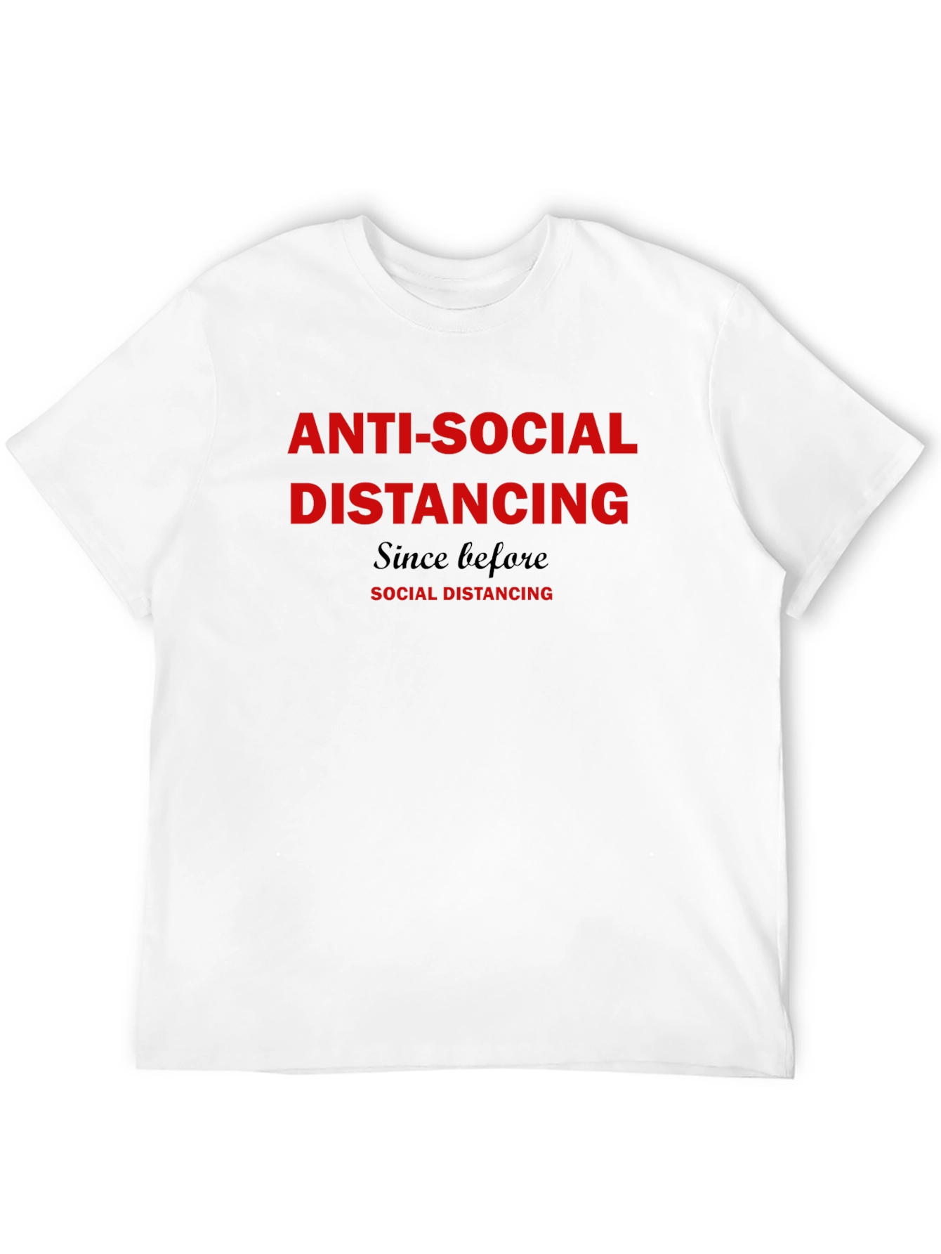 Anti-Social Distancing Black Graphic Tee