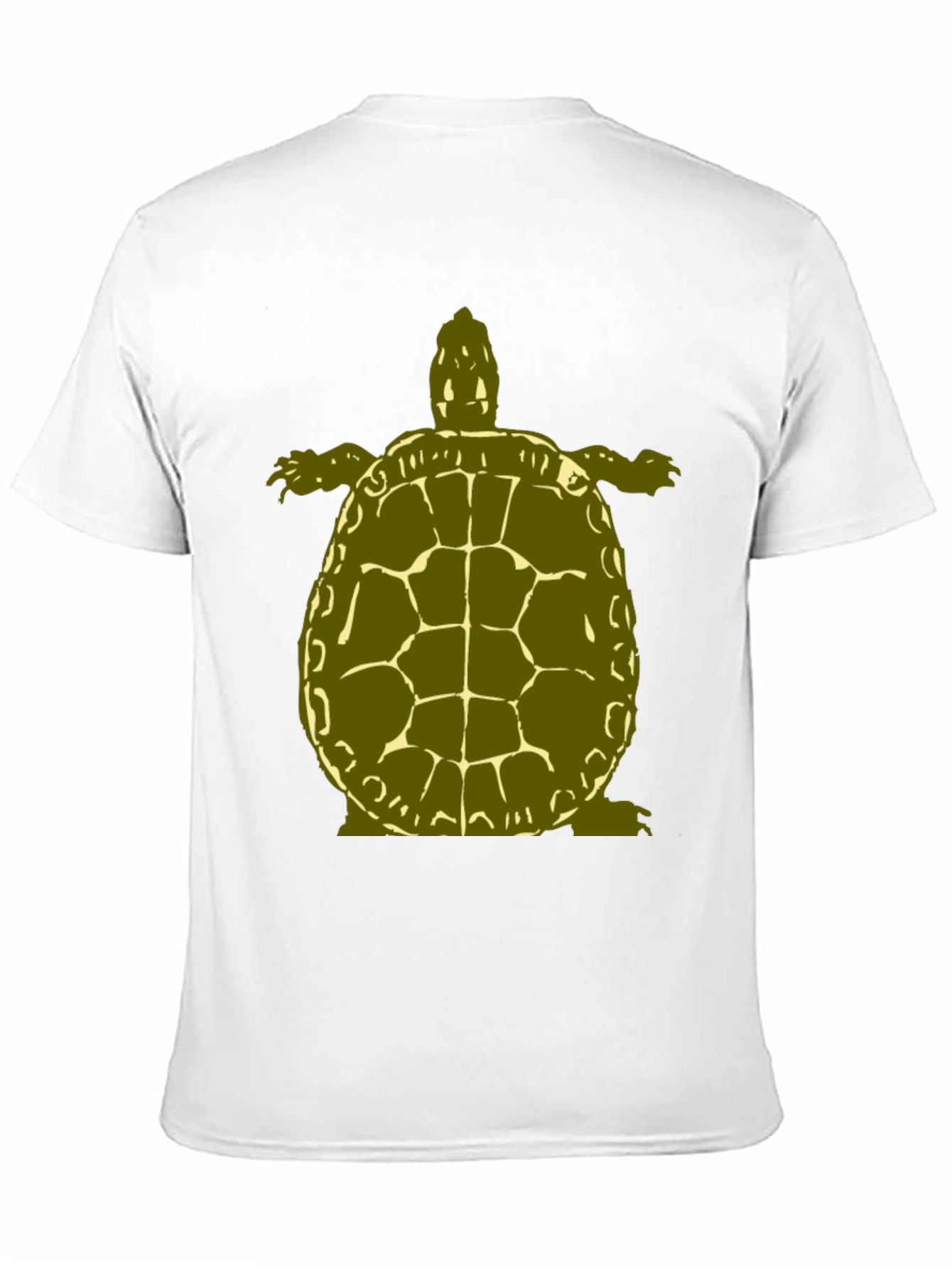 Olive Turtle Graphic Black T-Shirt