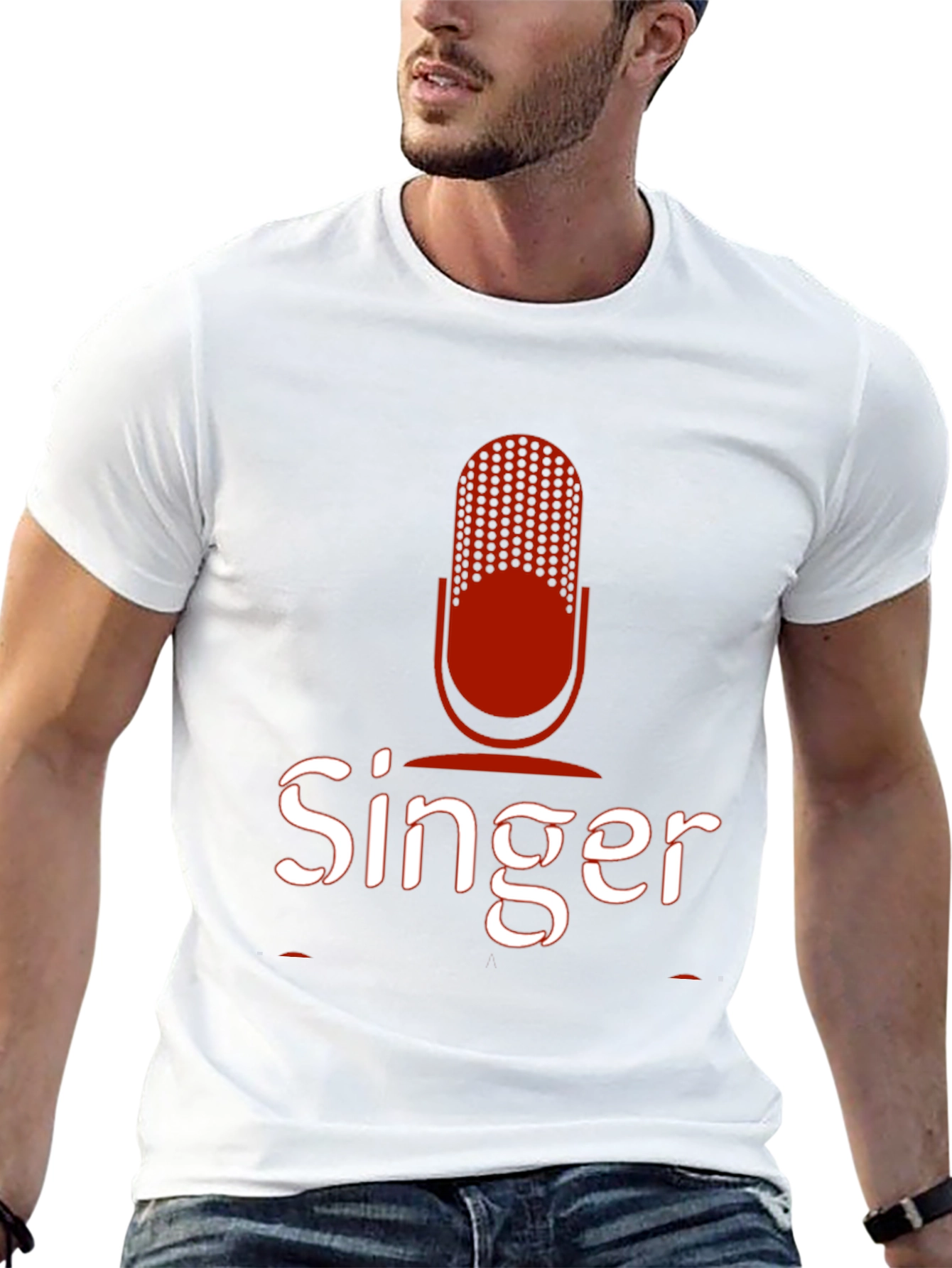 Singer Graphic Tee - Microphone Design