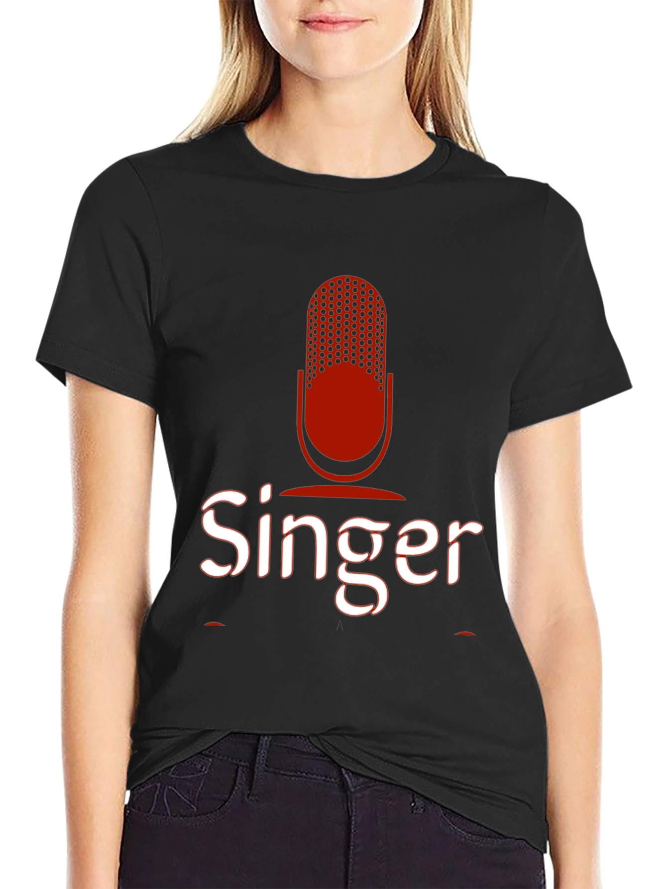 Singer Graphic Tee - Microphone Design