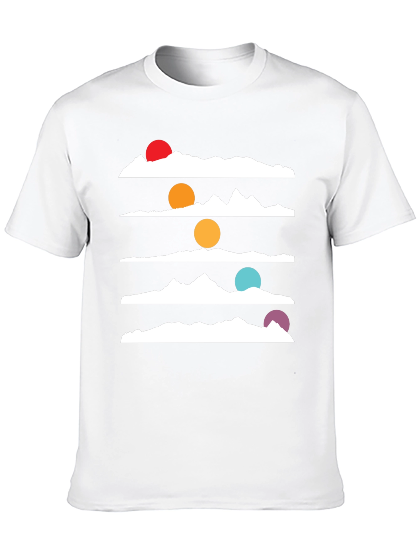 Mountain Range Horizon Graphic Tee - Black