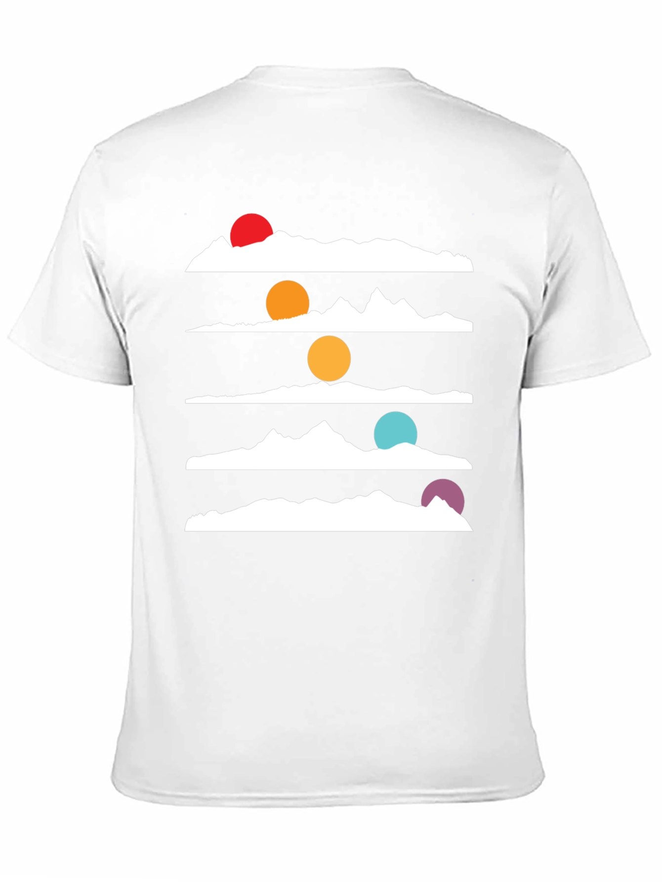 Mountain Range Horizon Graphic Tee - Black
