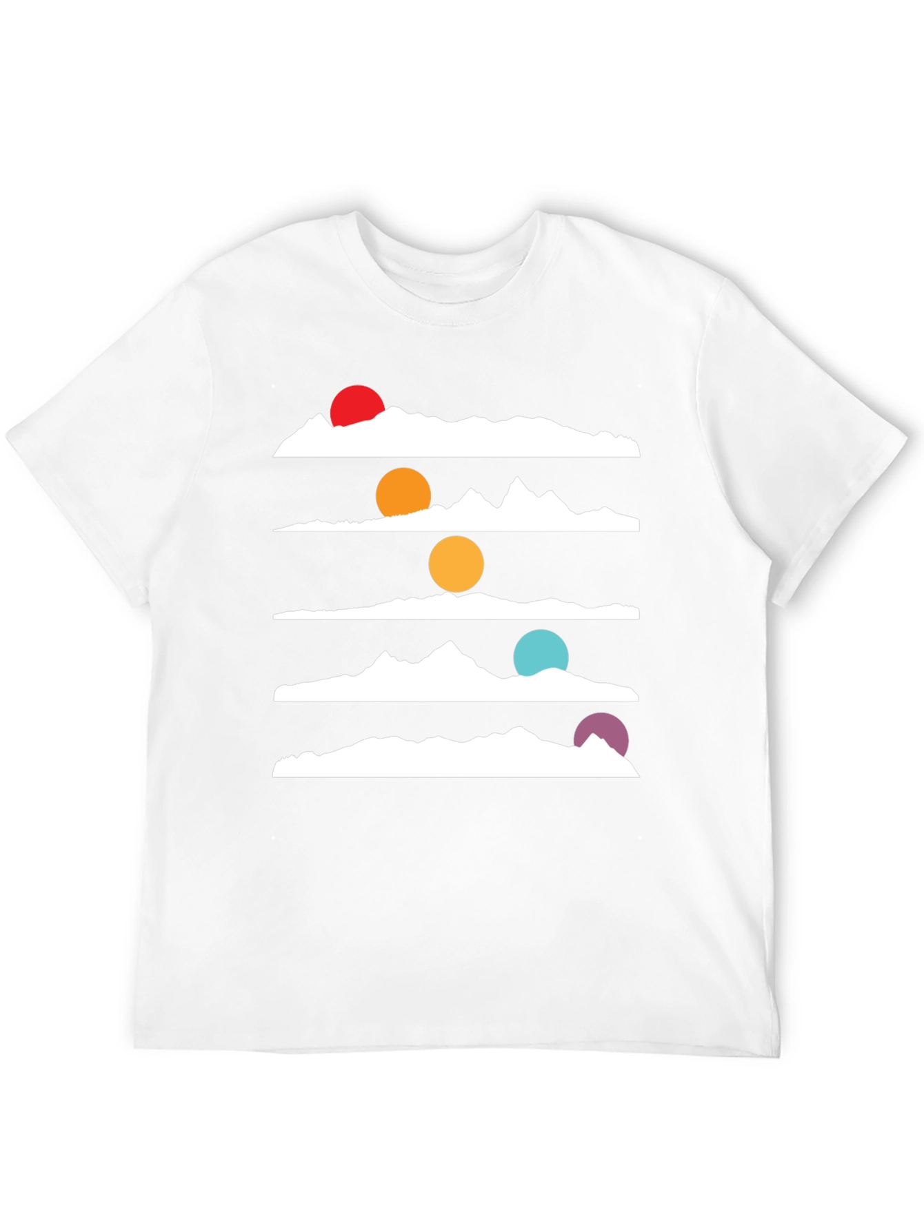 Mountain Range Horizon Graphic Tee - Black