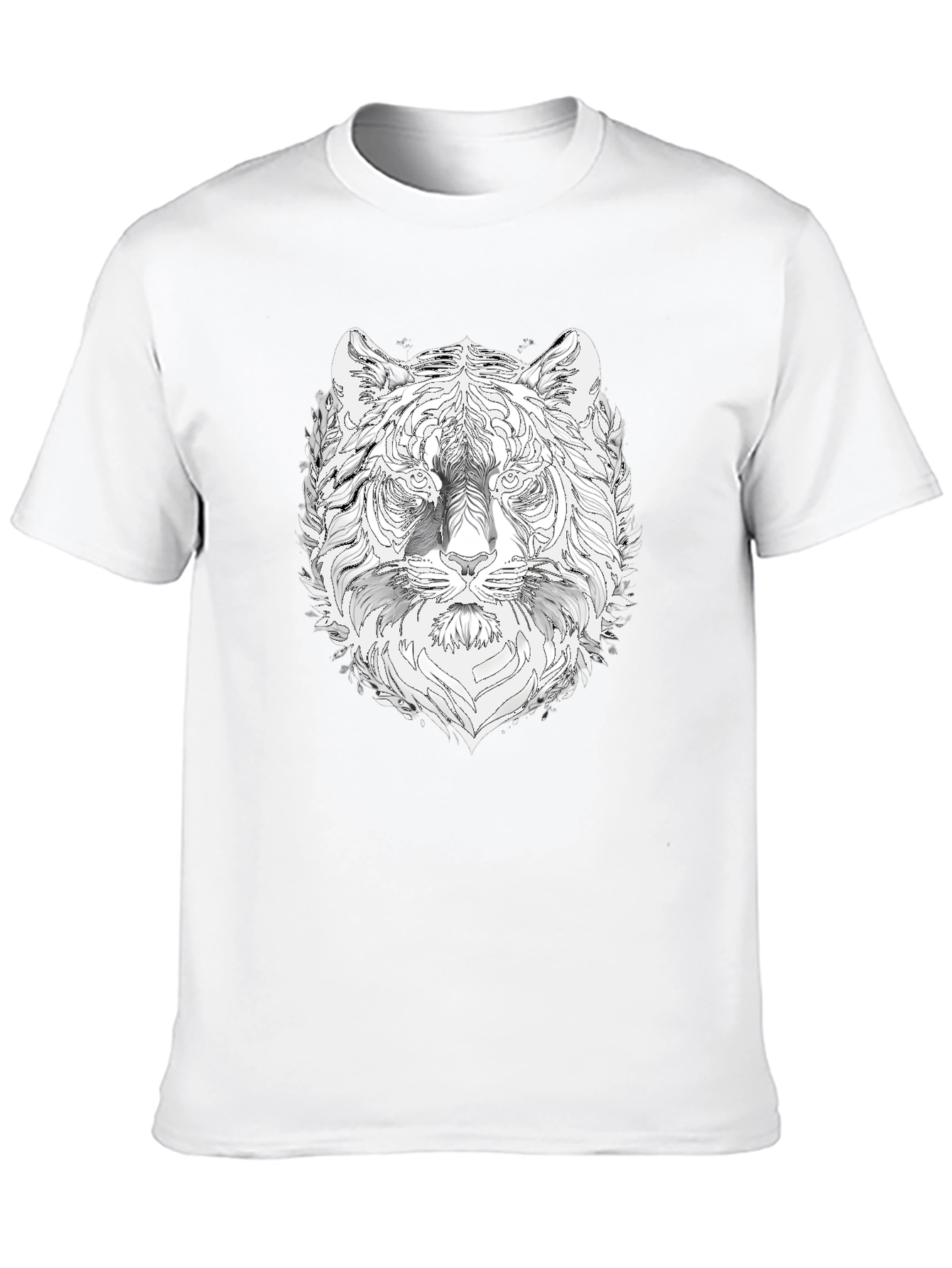 Tiger Graphic Black T-Shirt - Stylish Mens Tee