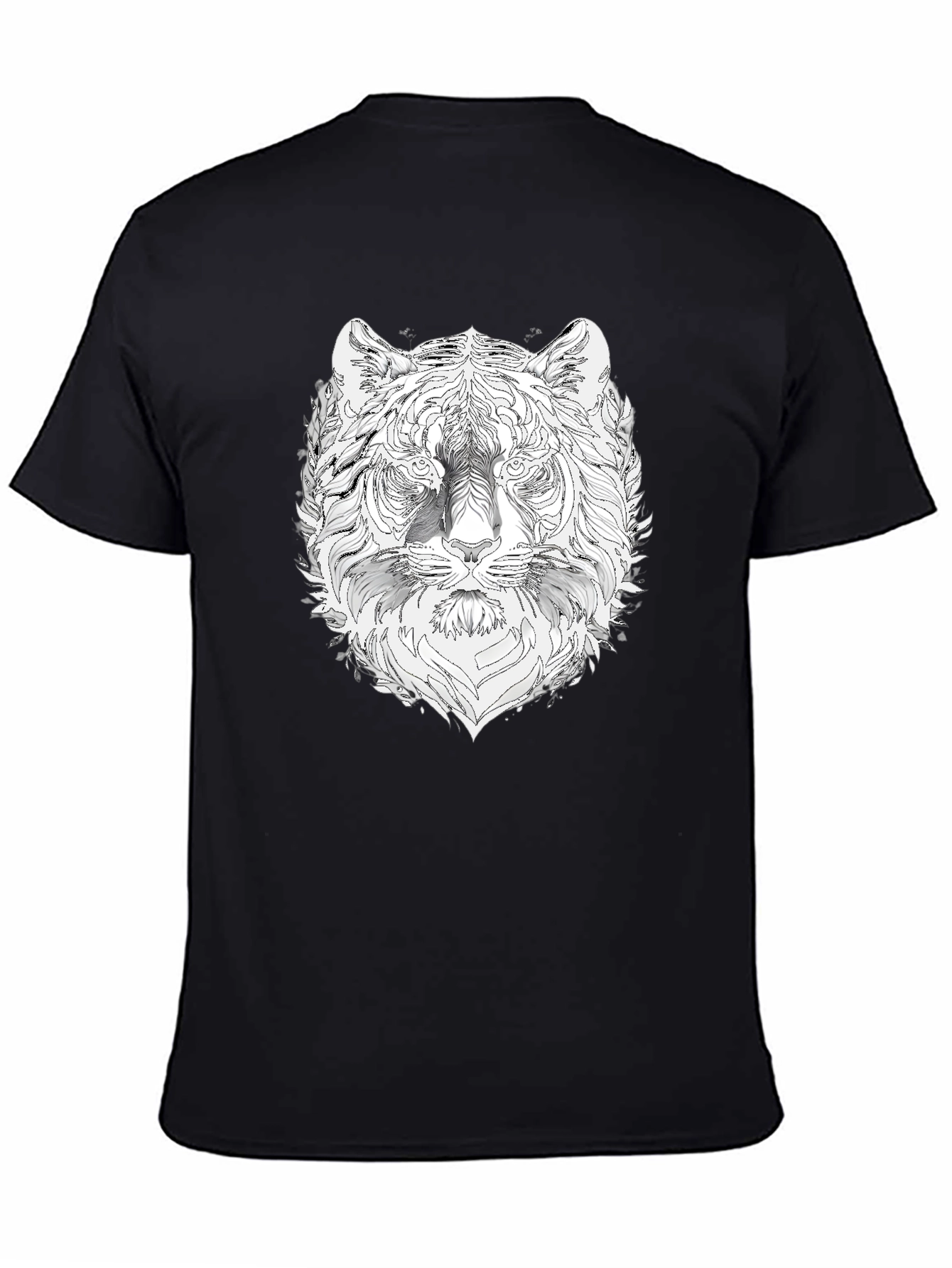 Tiger Graphic Black T-Shirt - Stylish Mens Tee