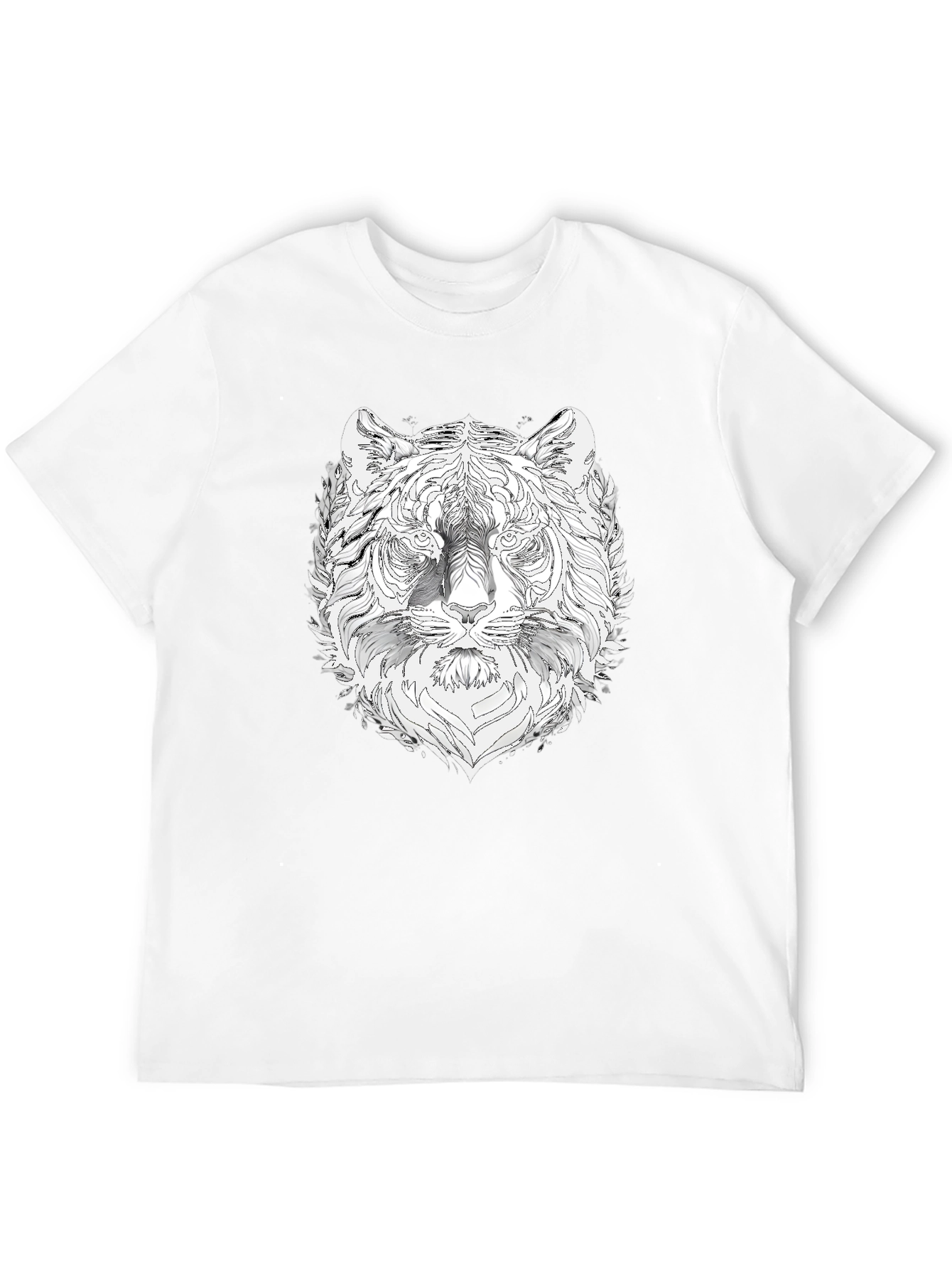 Tiger Graphic Black T-Shirt - Stylish Mens Tee