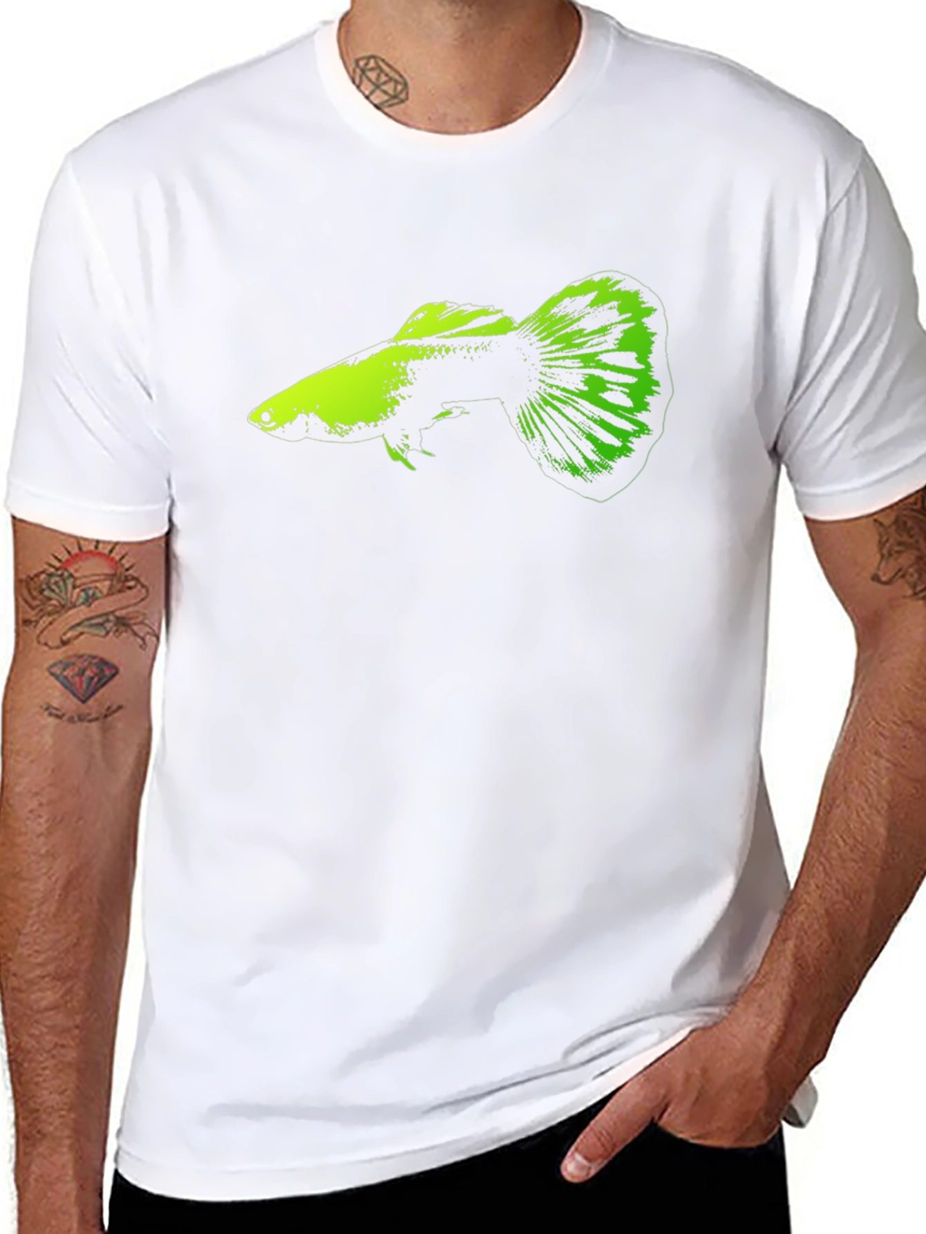 Guppy Graphic T-Shirt - Unique Fish Design