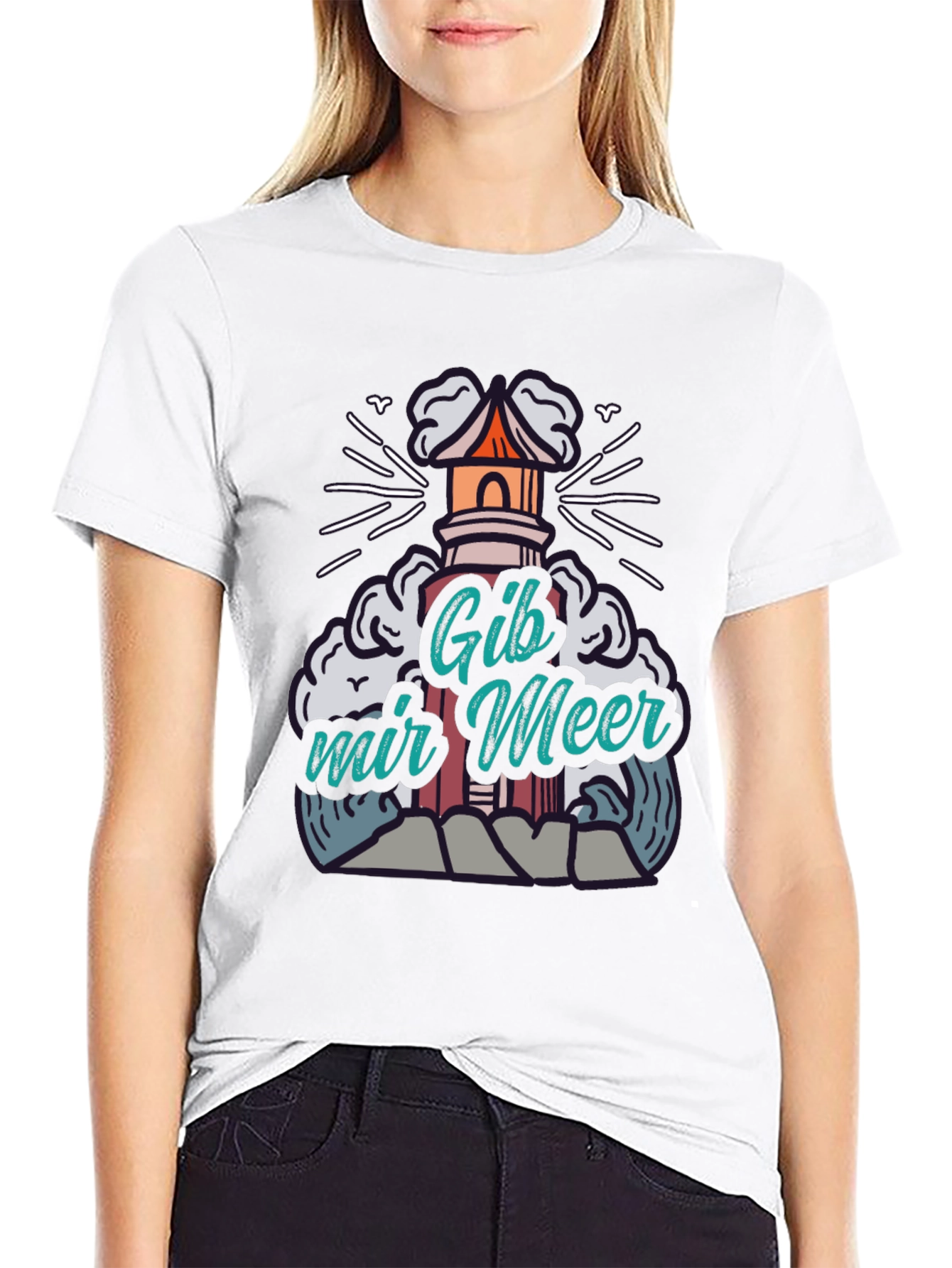 Gib Mir Meer Lighthouse T-Shirt - Unisex