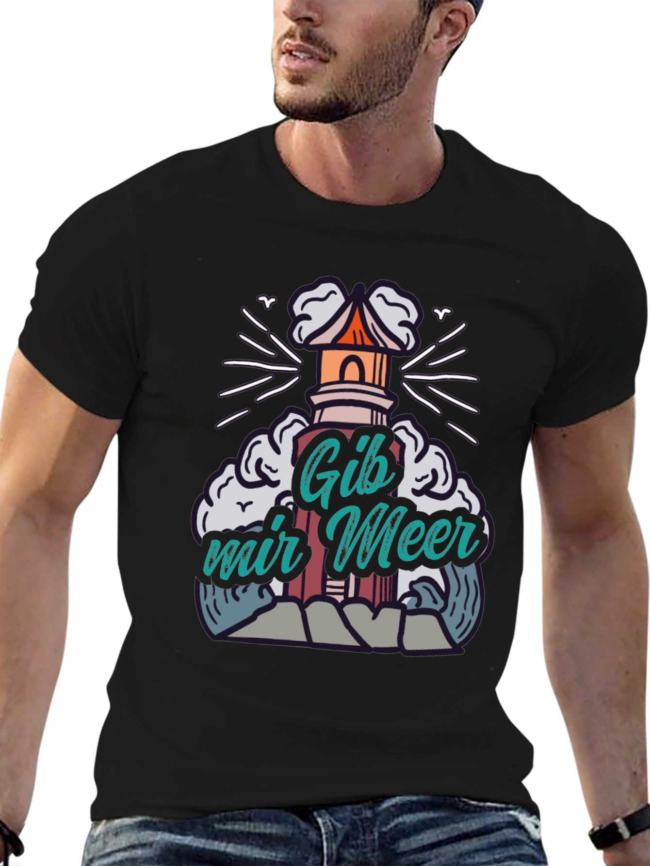 Gib Mir Meer Lighthouse T-Shirt - Unisex
