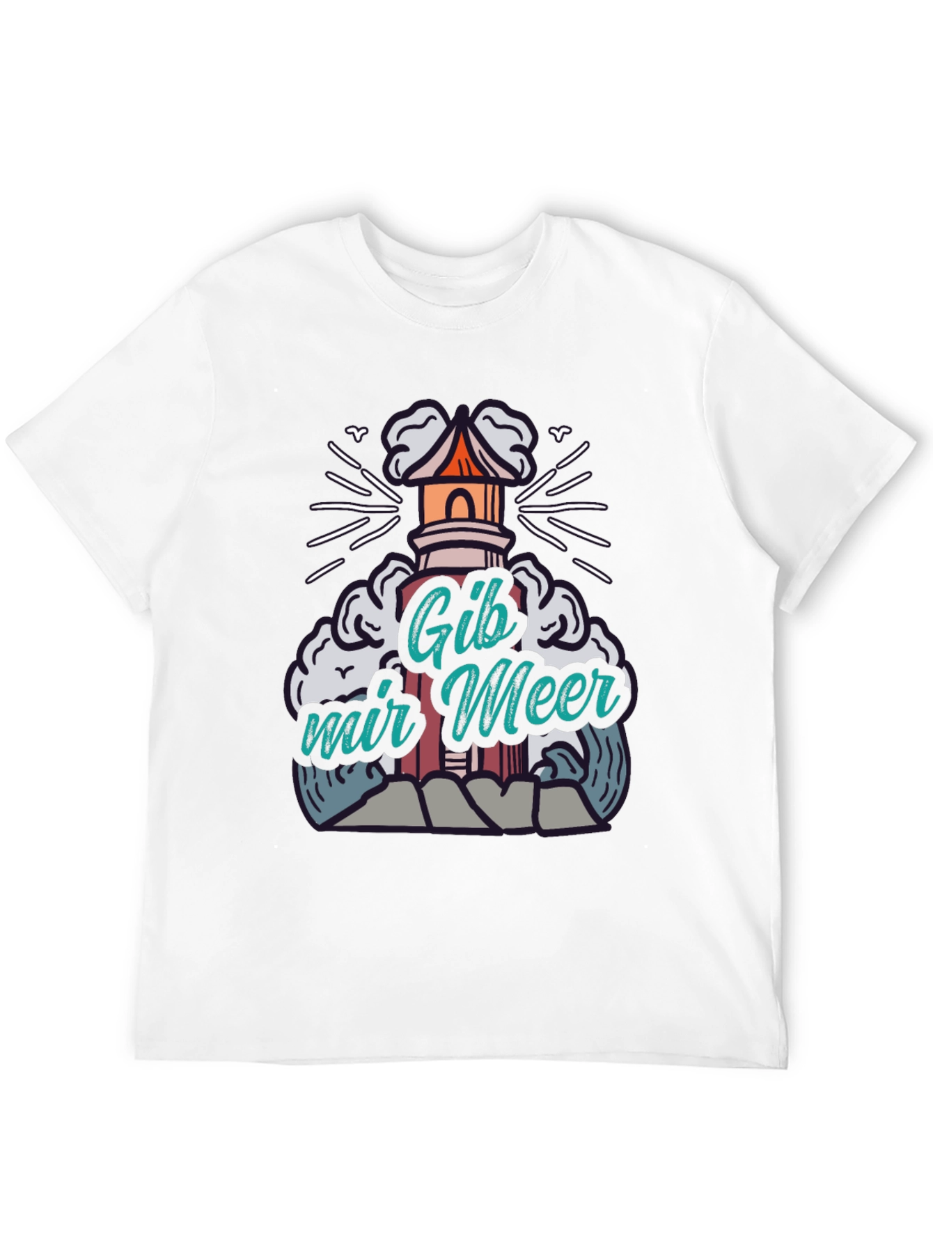 Gib Mir Meer Lighthouse T-Shirt - Unisex