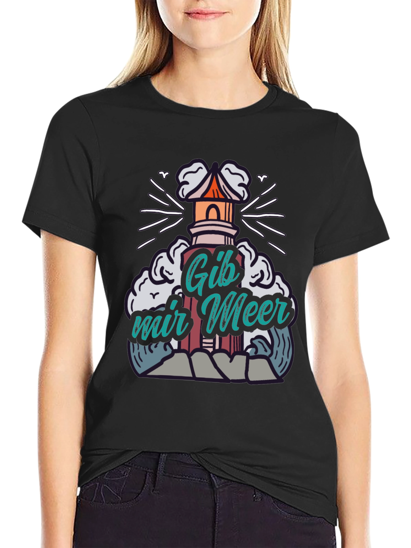 Gib Mir Meer Lighthouse T-Shirt - Unisex